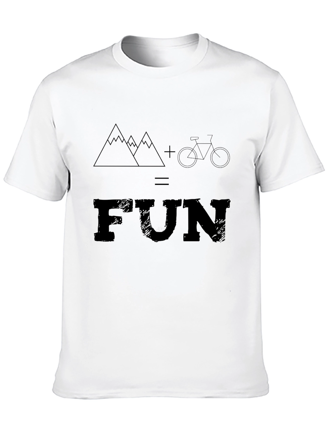 Black Mountain Bike FUN Graphic Tee - Black view 10