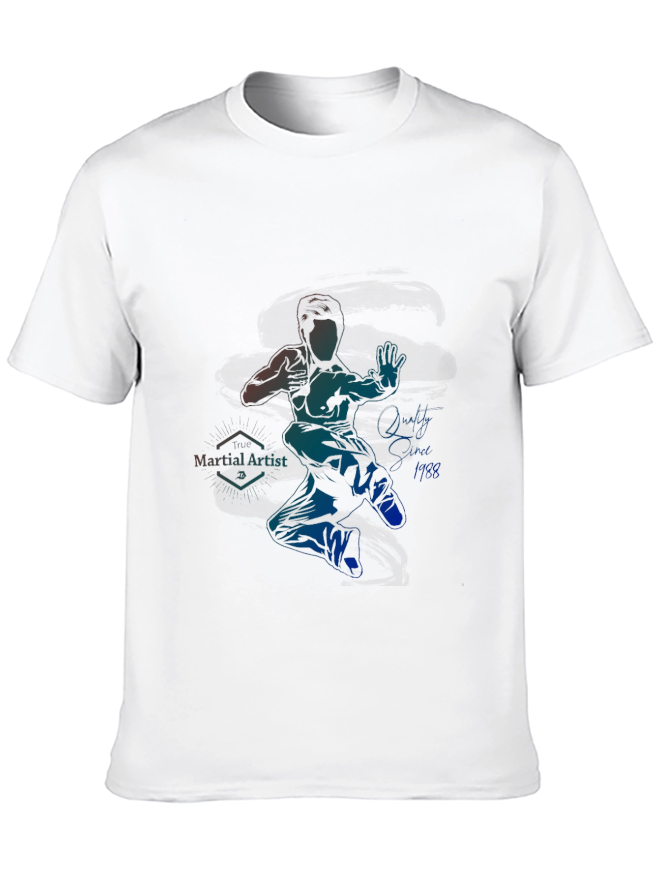 Black Martial Artist Graphic T-Shirt view 10