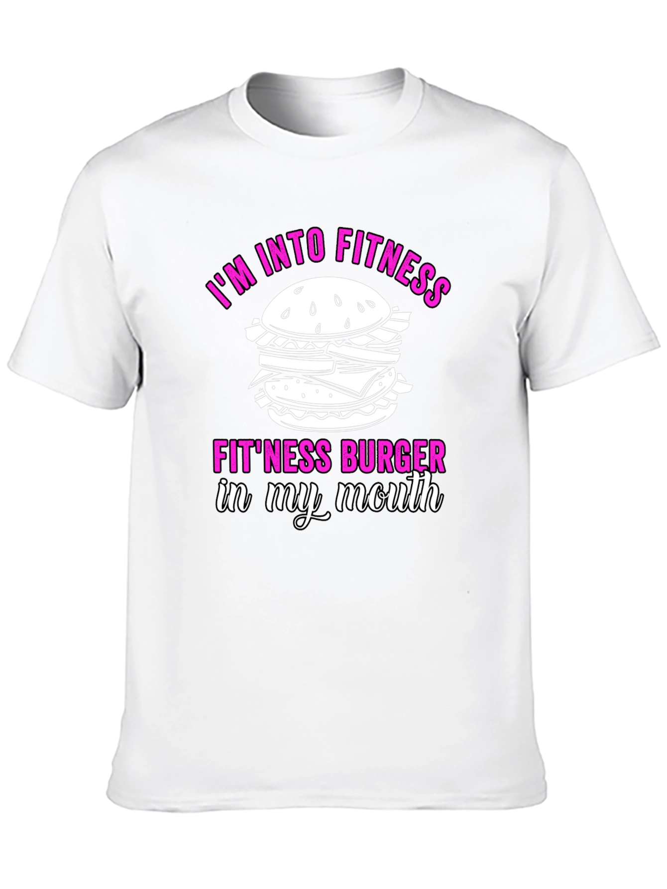 Black Fitness Burger Graphic T-Shirt - Funny Workout Tee view 10