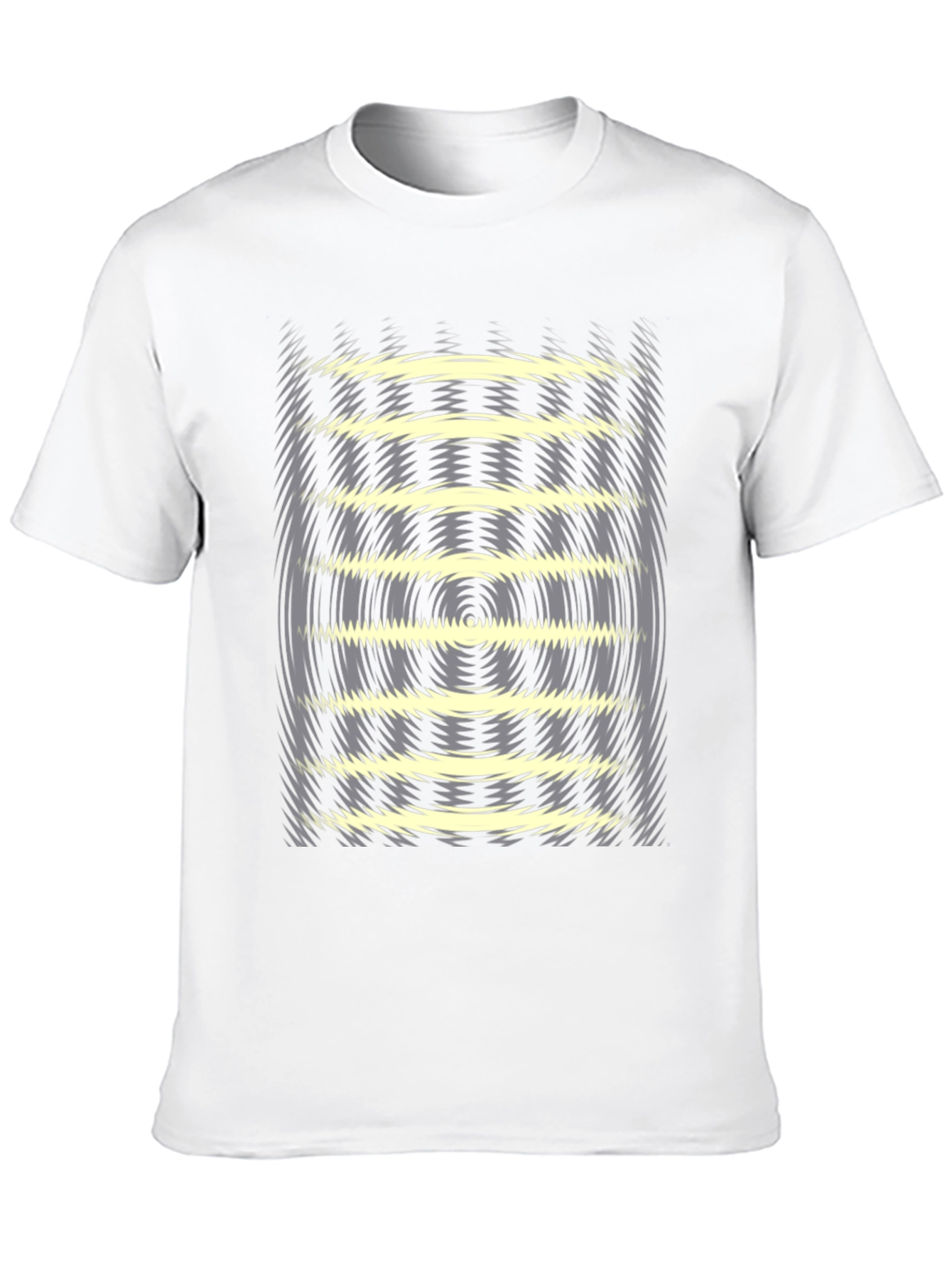 Black Optical Illusion Graphic Tee - Black view 10