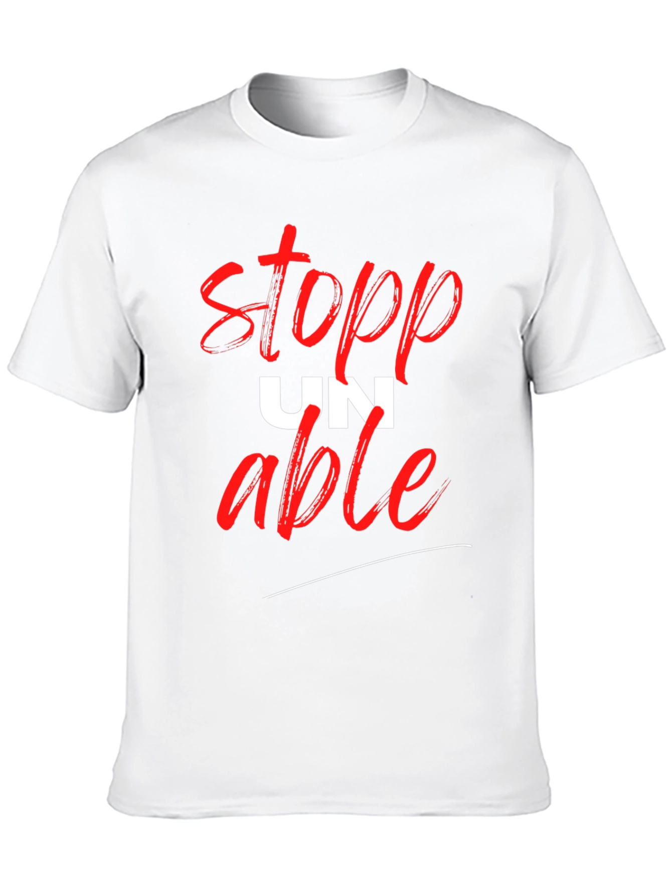 Black Unstoppable Graphic T-Shirt - Black Cotton Tee view 10