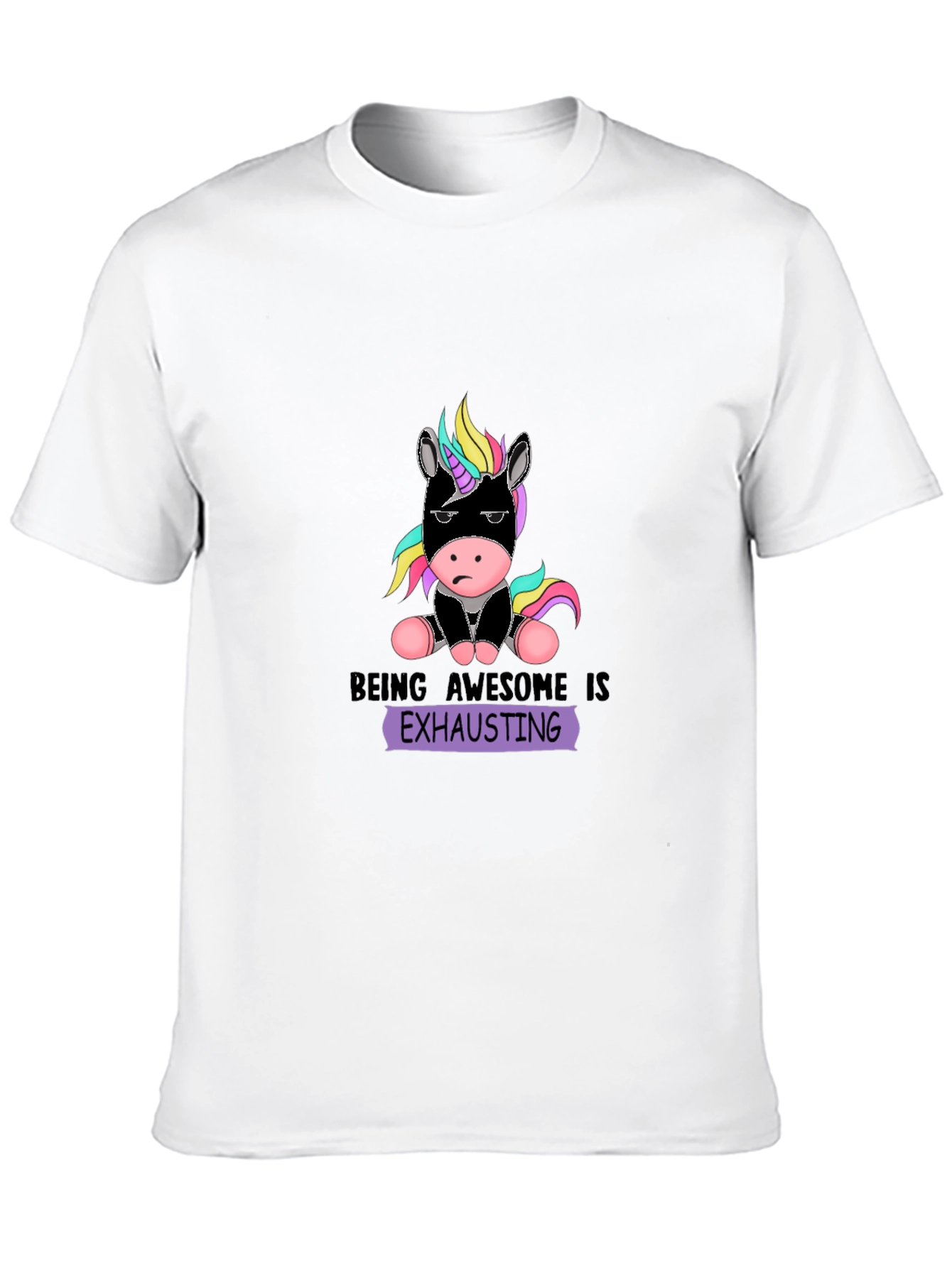 Black Being Awesome Is Exhausting T-Shirt view 10