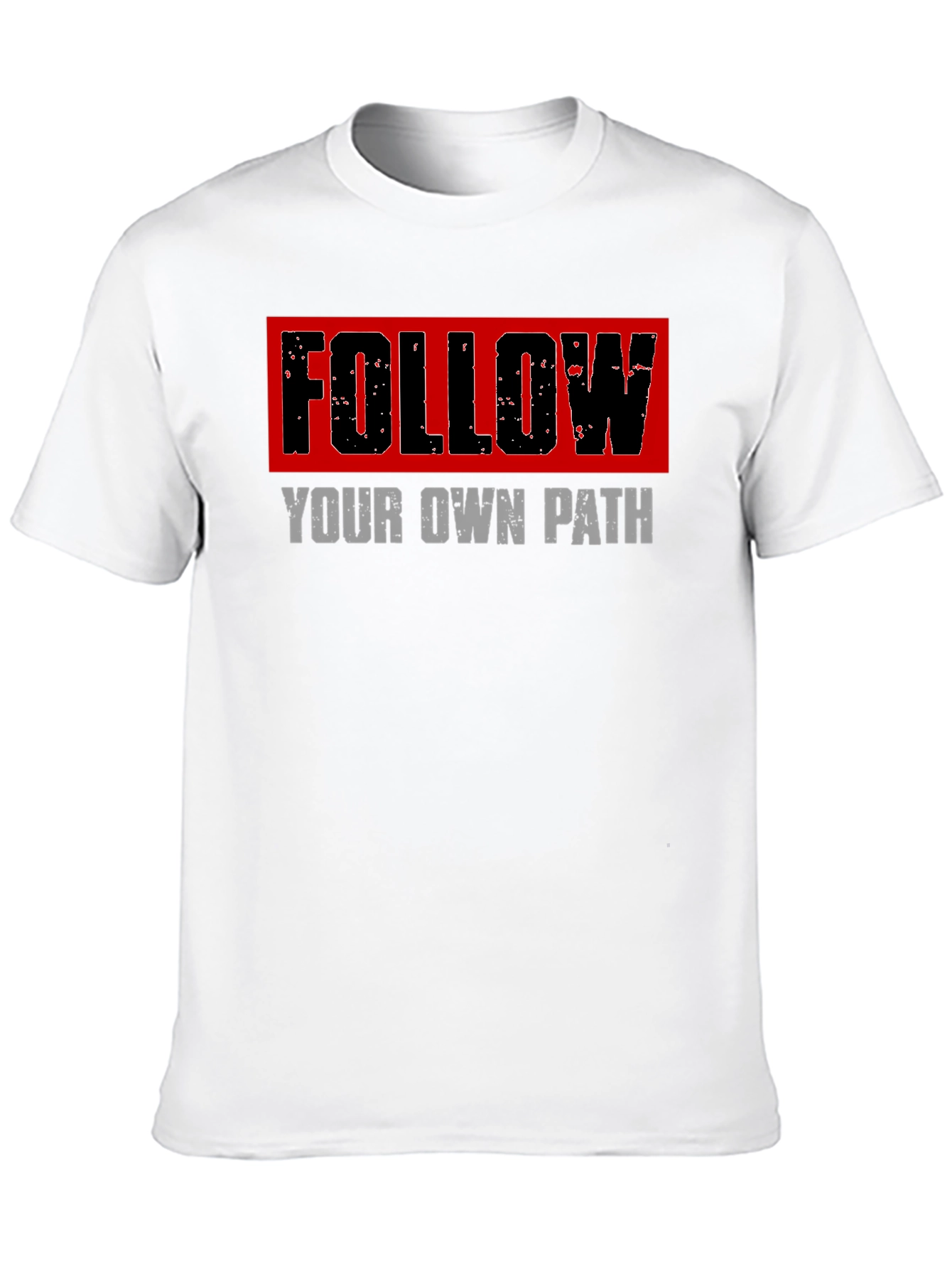Black Follow Your Own Path Graphic Tee - Black view 10