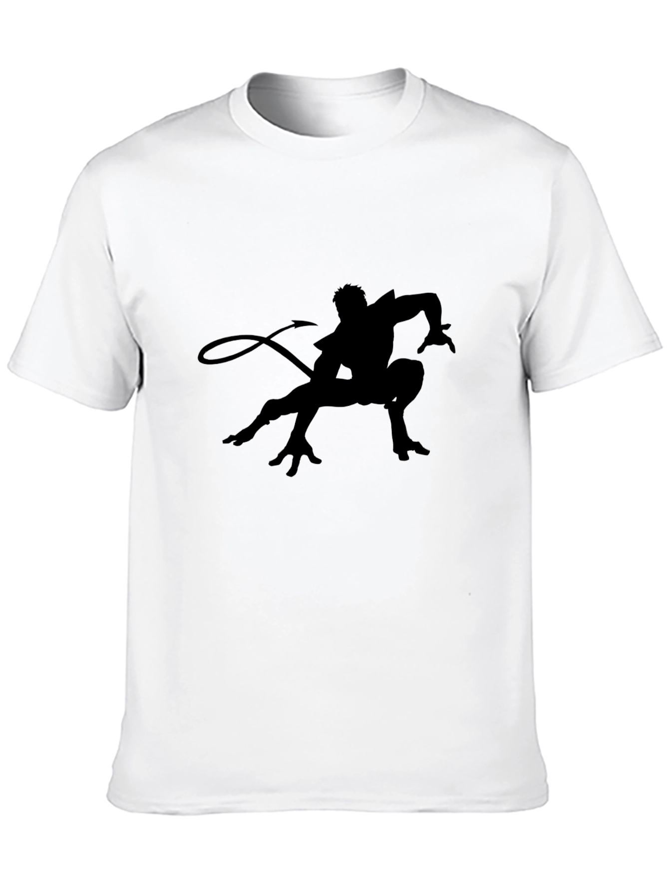 Black Black T-Shirt with Silhouette Graphic view 10