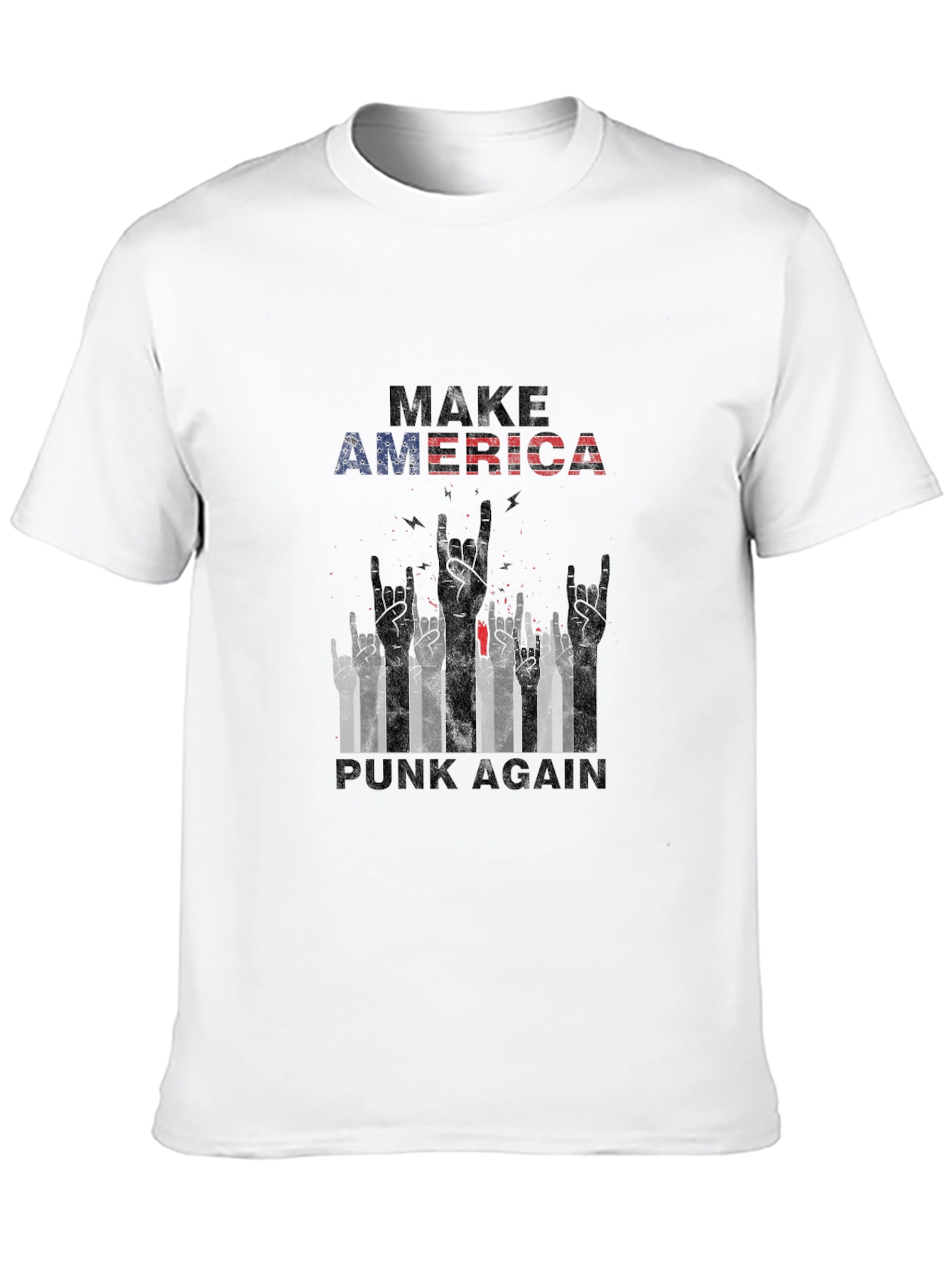 Black Make America Punk Again Graphic Tee view 10