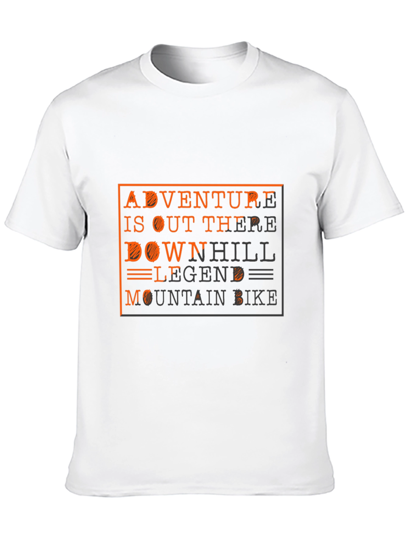 Black Adventure Mountain Bike Graphic Tee view 10
