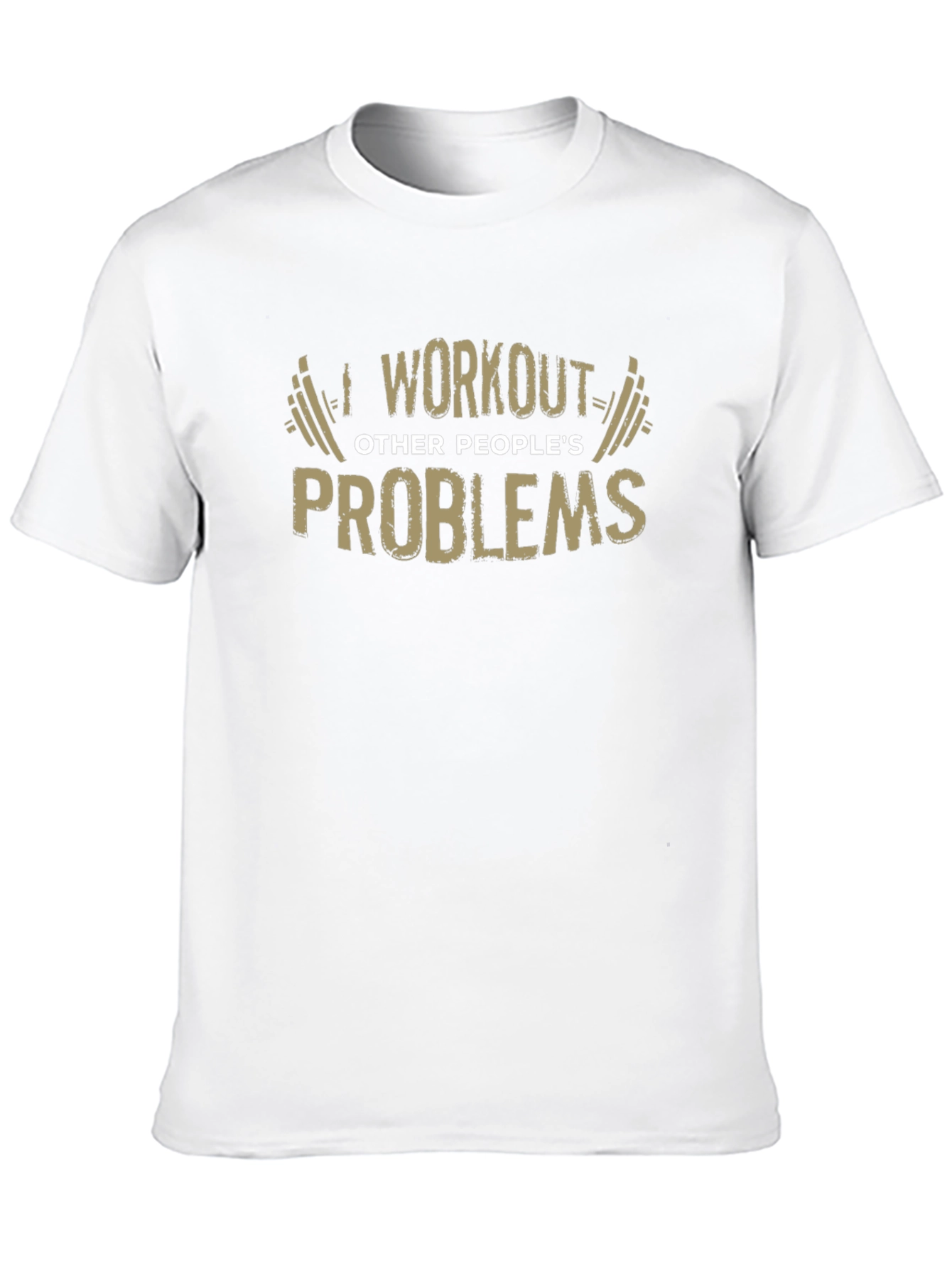 Black Workout Other People's Problems Funny Graphic Tee view 10