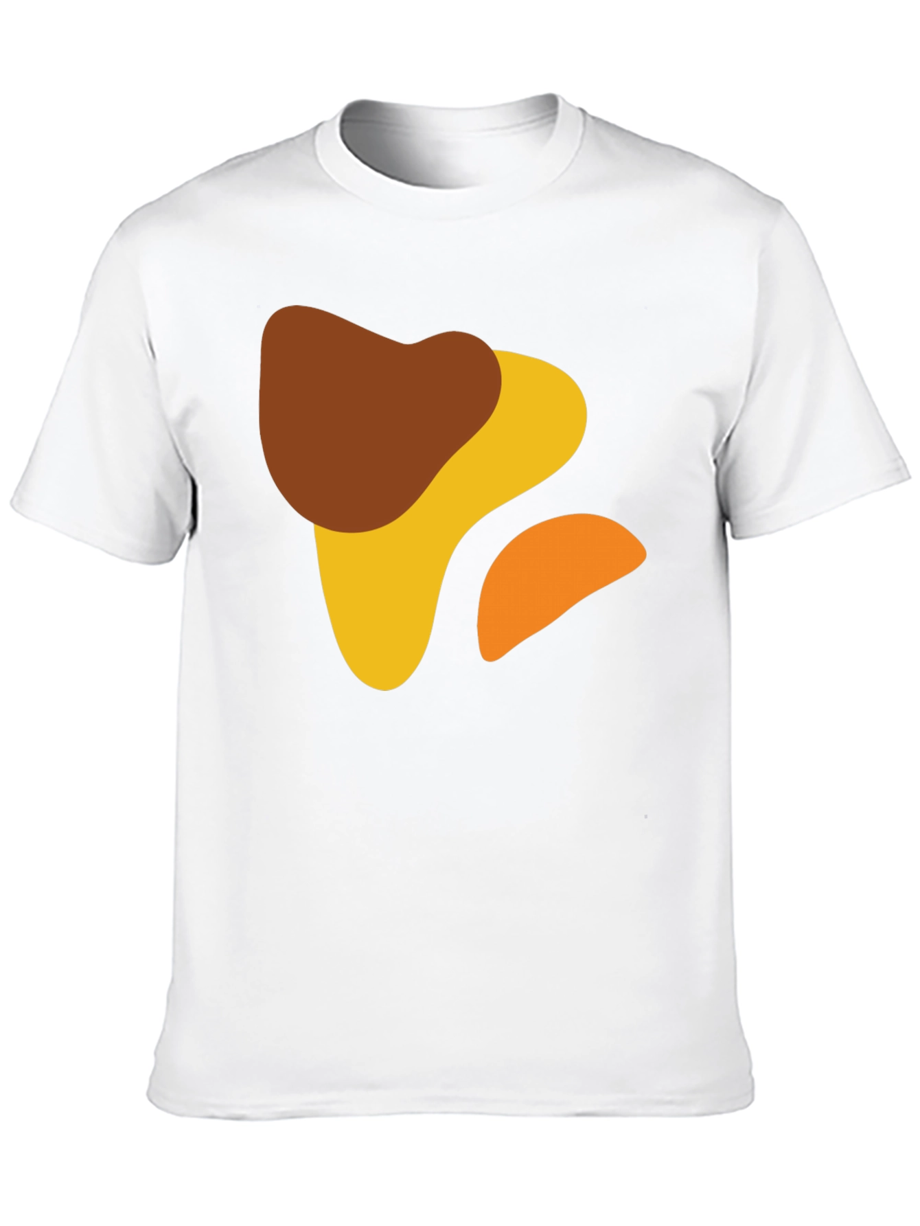 Black Abstract Shapes Black T-Shirt - Modern Art Design view 10