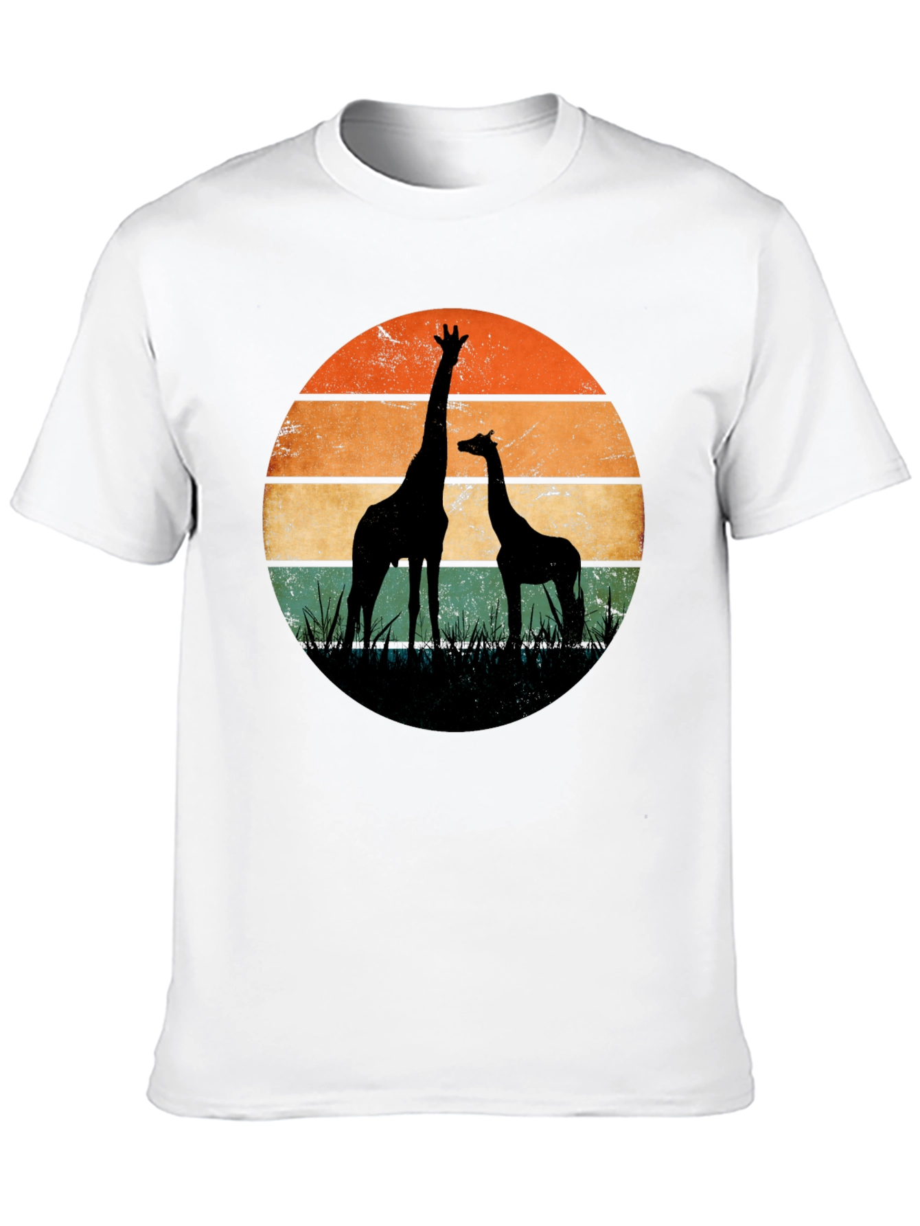 Black Giraffe Sunset Graphic Tee view 10