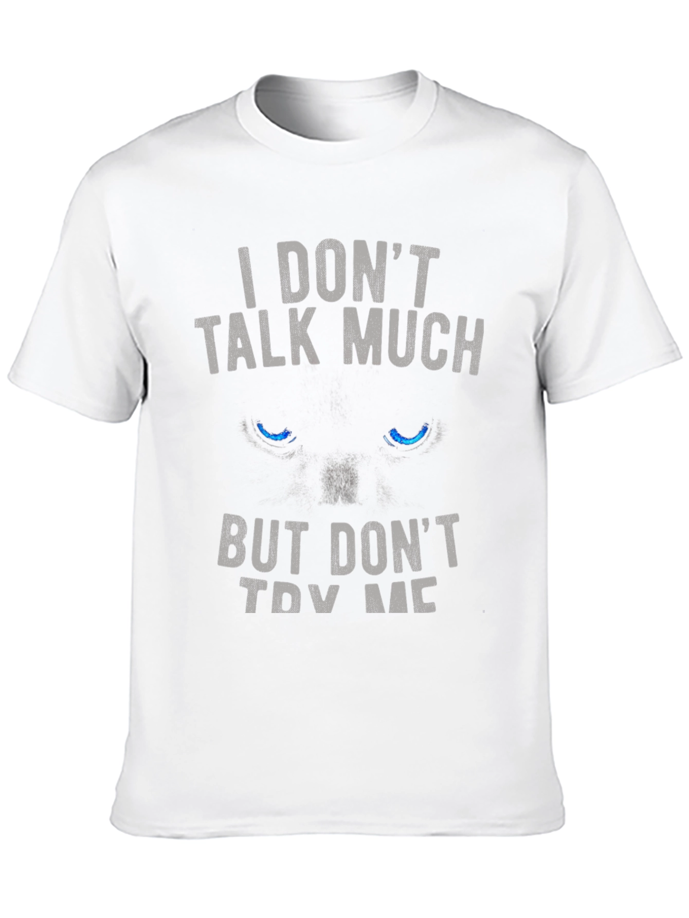 Black I DON'T TALK MUCH Black Graphic T-Shirt view 10