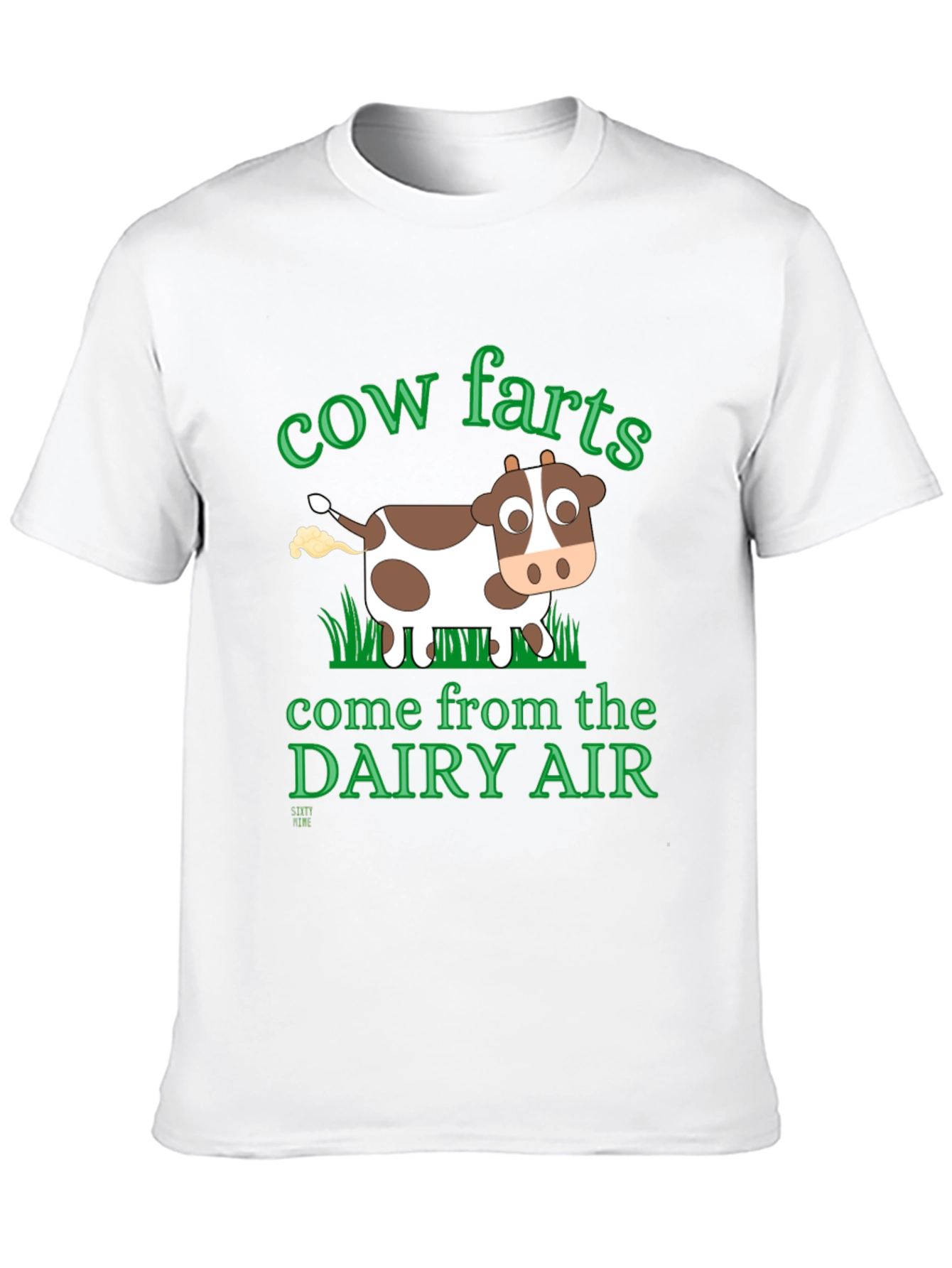 Black Cow Farts Dairy Air Graphic T-Shirt view 10
