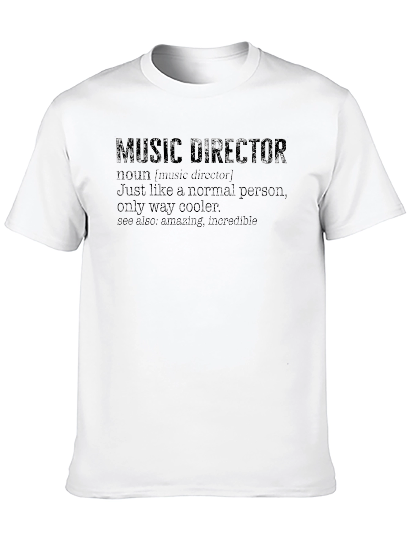 Black Music Director Definition Black T-Shirt view 10