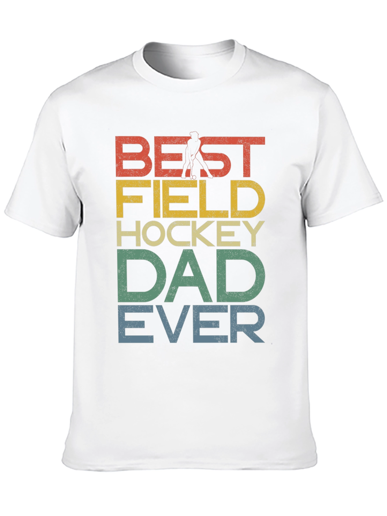Black Best Field Hockey Dad Ever Graphic T-Shirt view 10