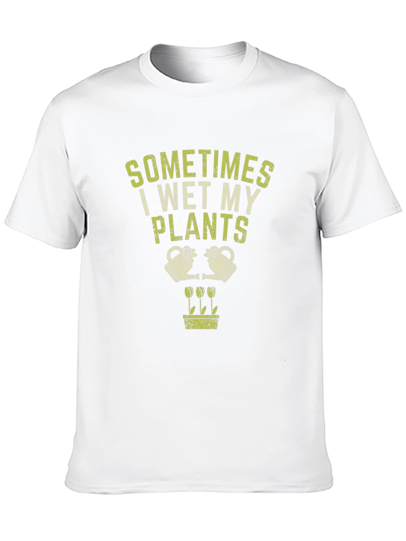 Black Funny Gardening T-Shirt: Sometimes I Wet My Plants view 10