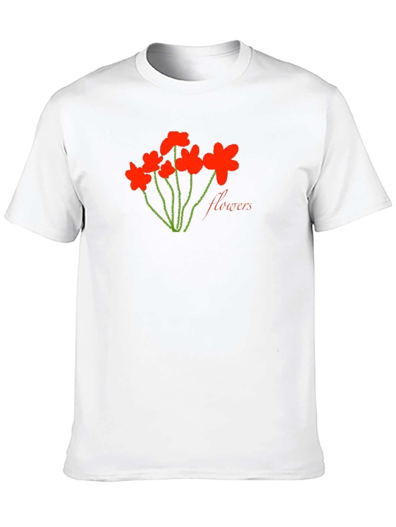 Black Flowers Graphic Tee - Soft Cotton Blend view 10