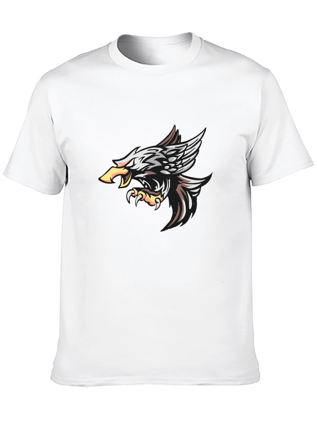Black Men's Black Eagle Graphic T-Shirt view 10