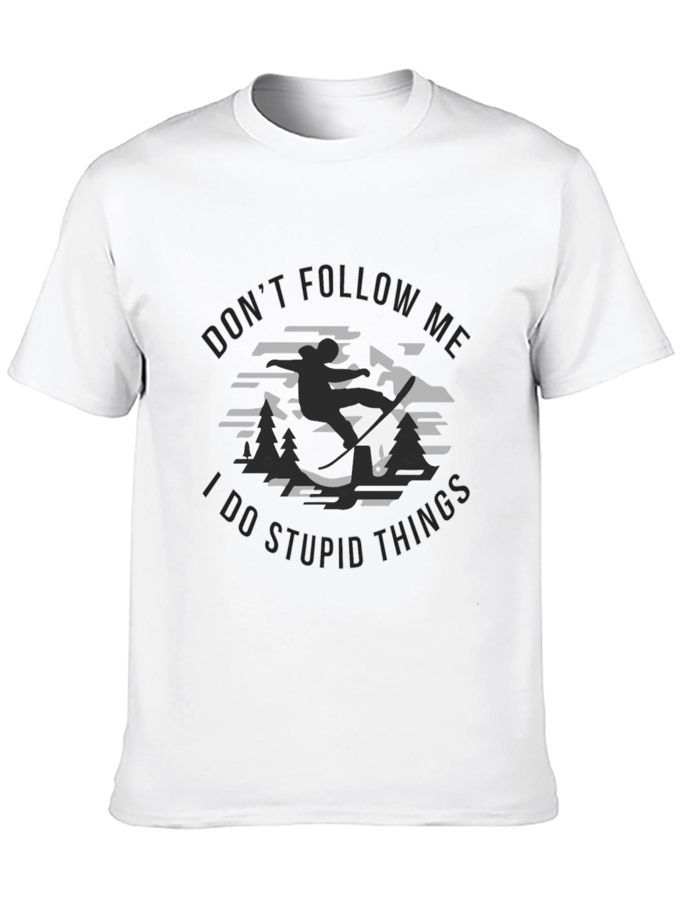 Black Don't Follow Me T-Shirt - Stupid Things Tee view 10