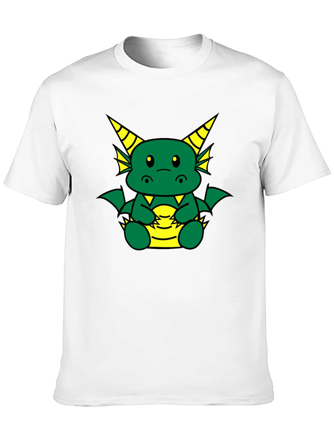 Black Cute Dragon Graphic T-Shirt - Black view 10