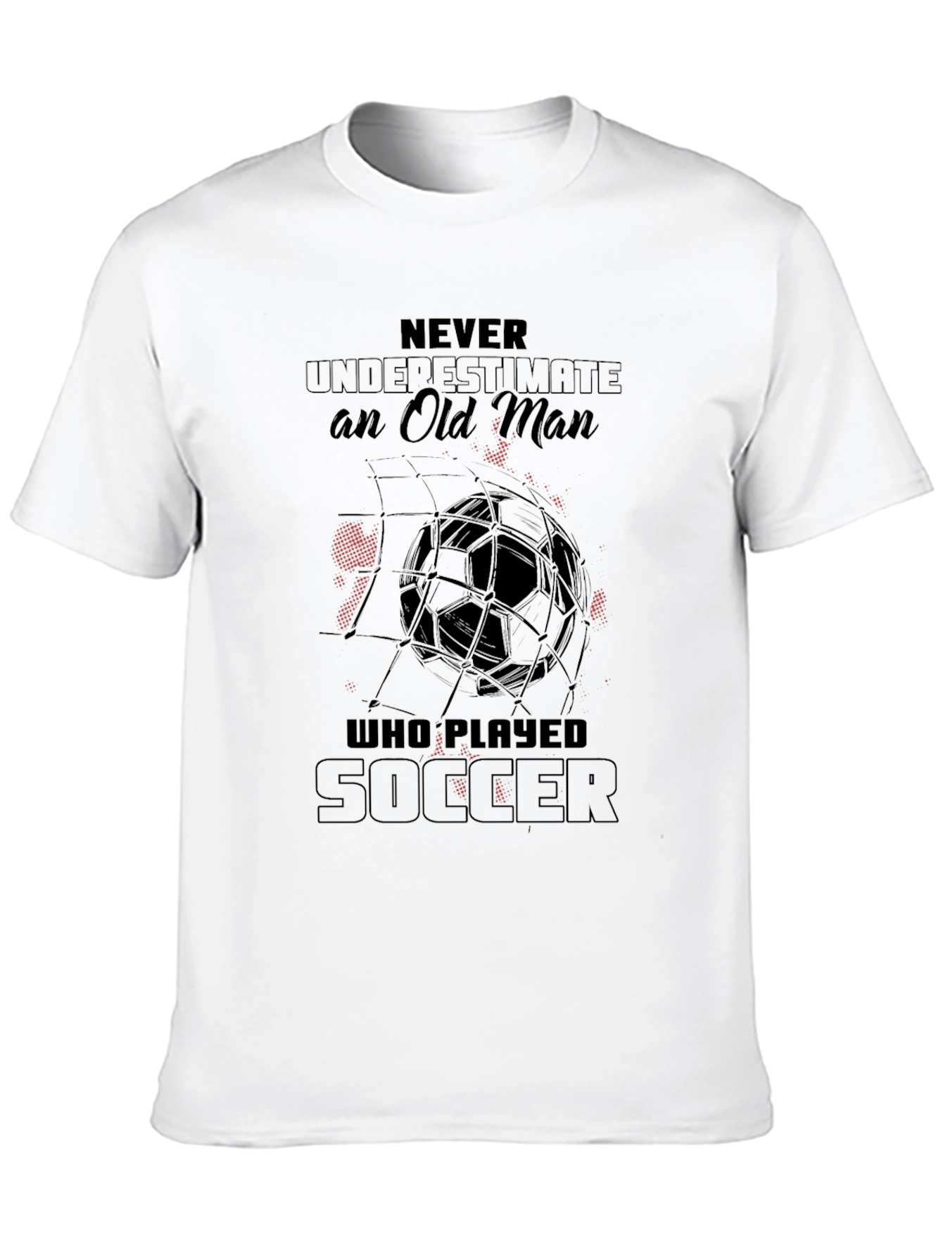 Black Never Underestimate Soccer Player Black T-Shirt view 10
