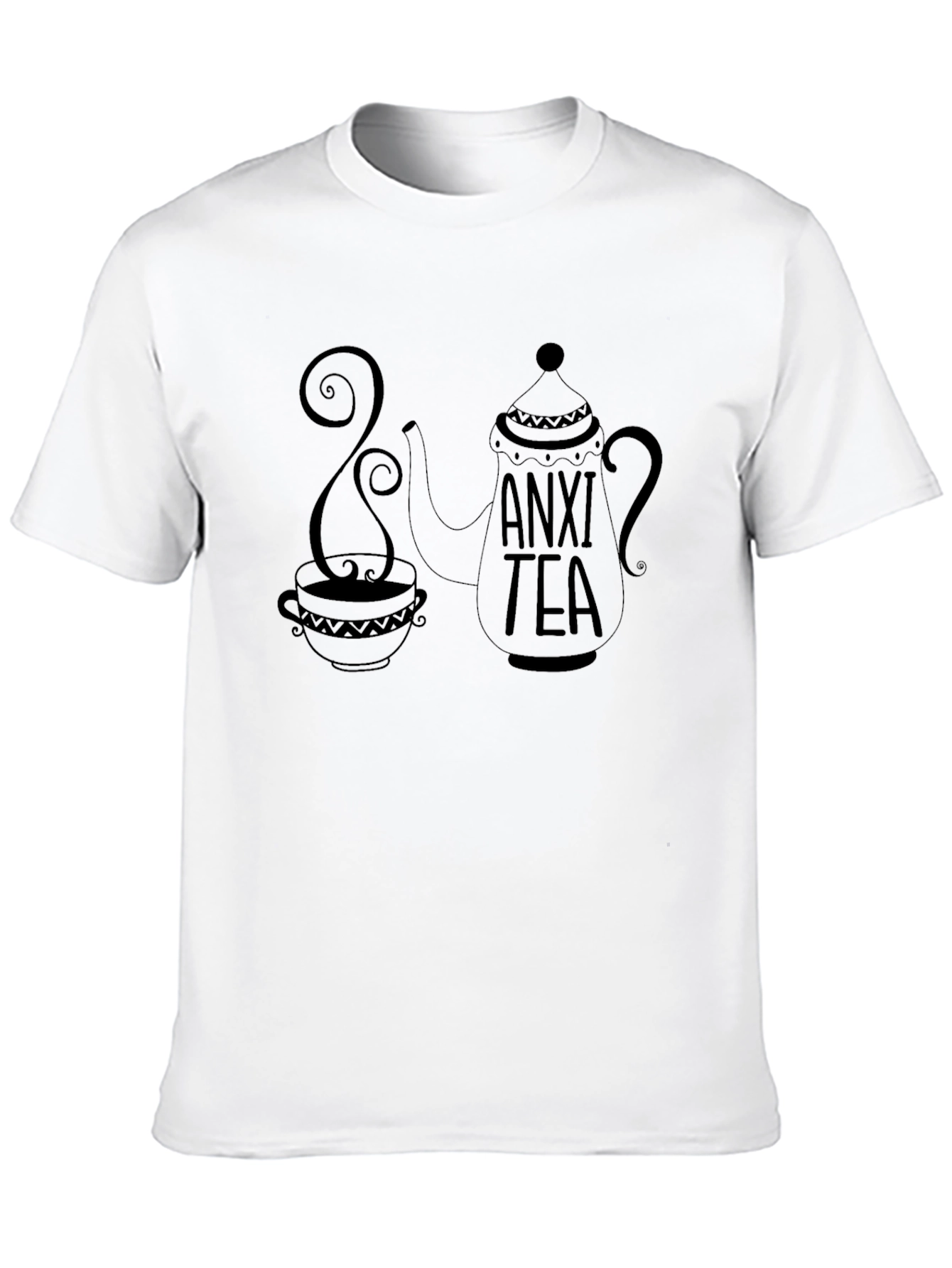 Black Anxi Tea T-Shirt - Relaxing Graphic Tee view 10