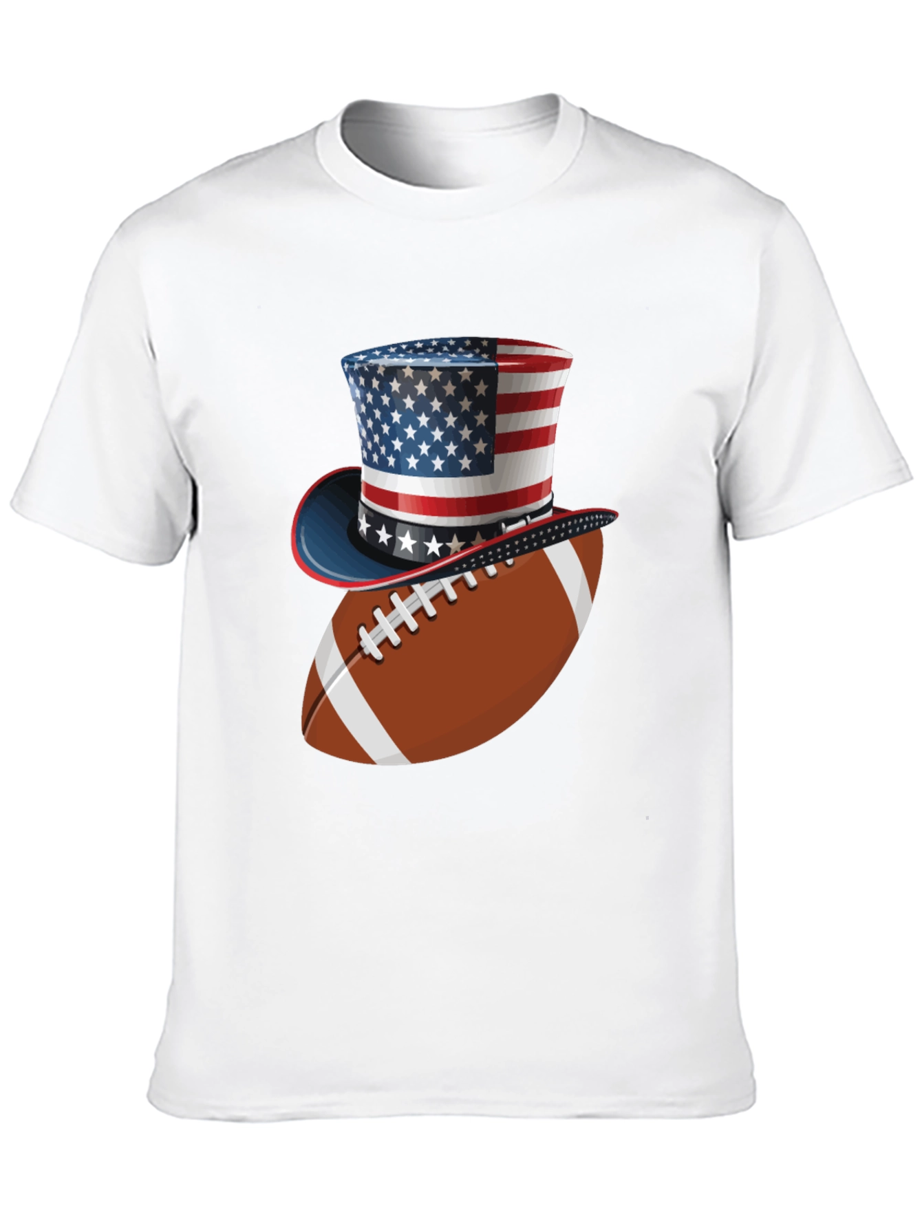 Black Patriotic Football T-Shirt - American Pride view 10