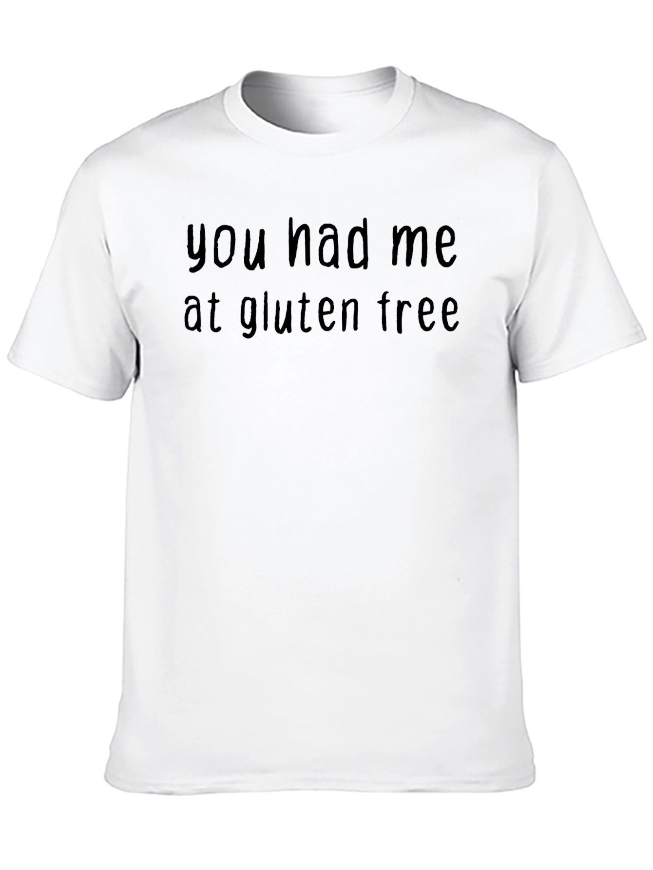 Black Gluten Free T-Shirt - Trendy Slogan Tee view 10