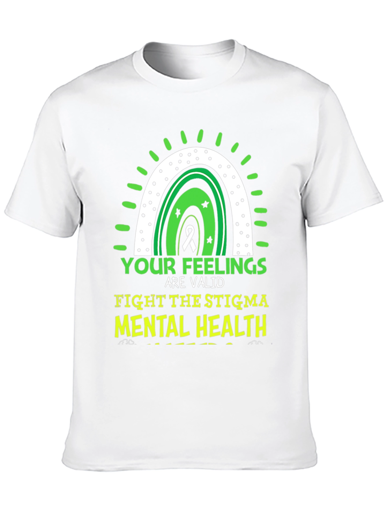 Black Mental Health Awareness Graphic Tee view 10