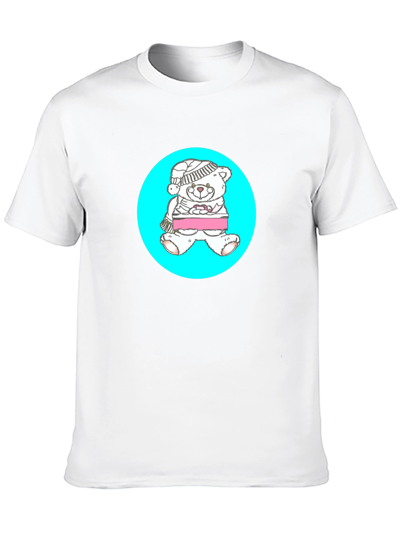 Black Teddy Bear Graphic Tee - Black Casual Shirt view 10