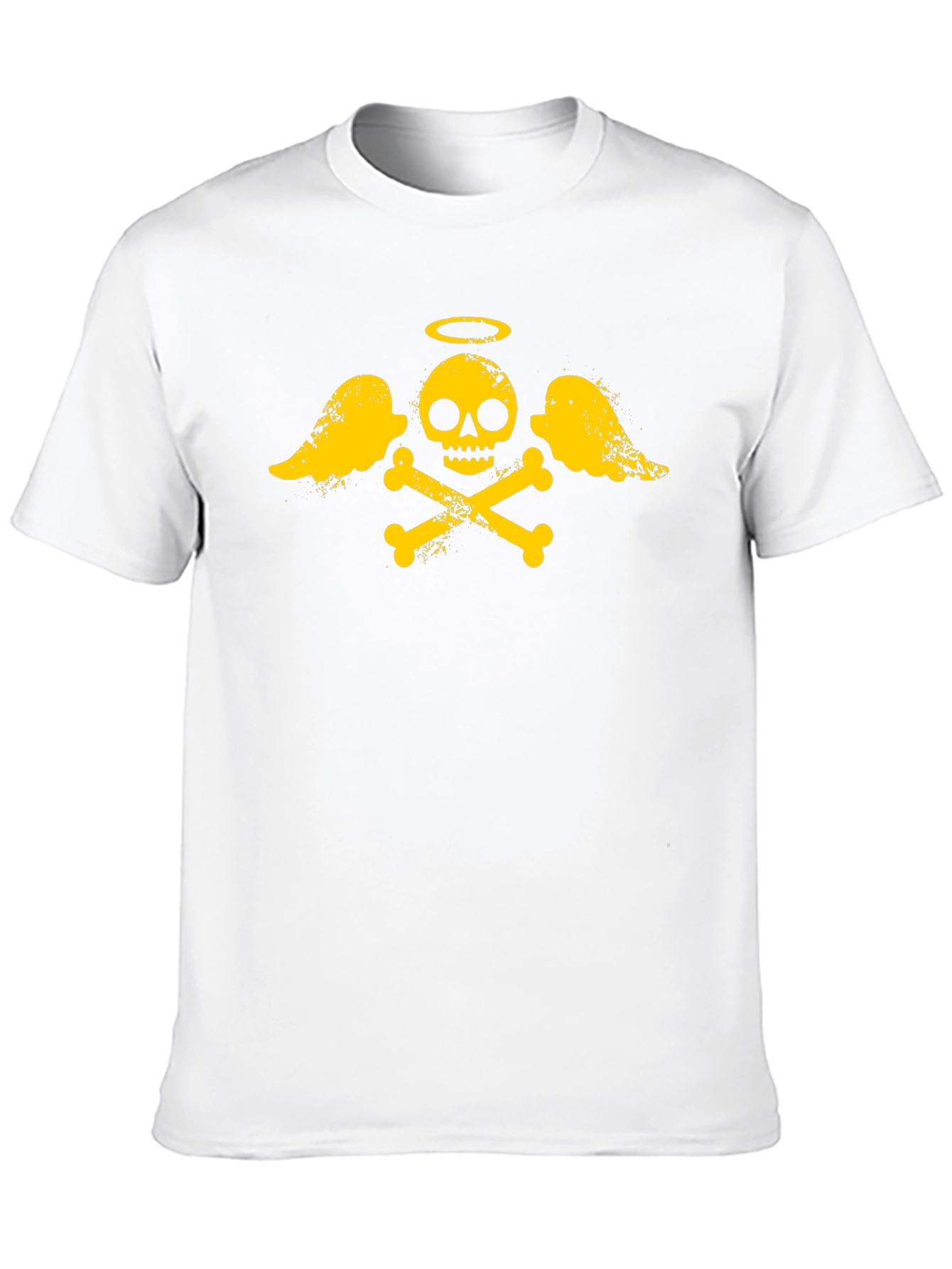 Black Skull and Crossbones Graphic T-Shirt - Black view 10