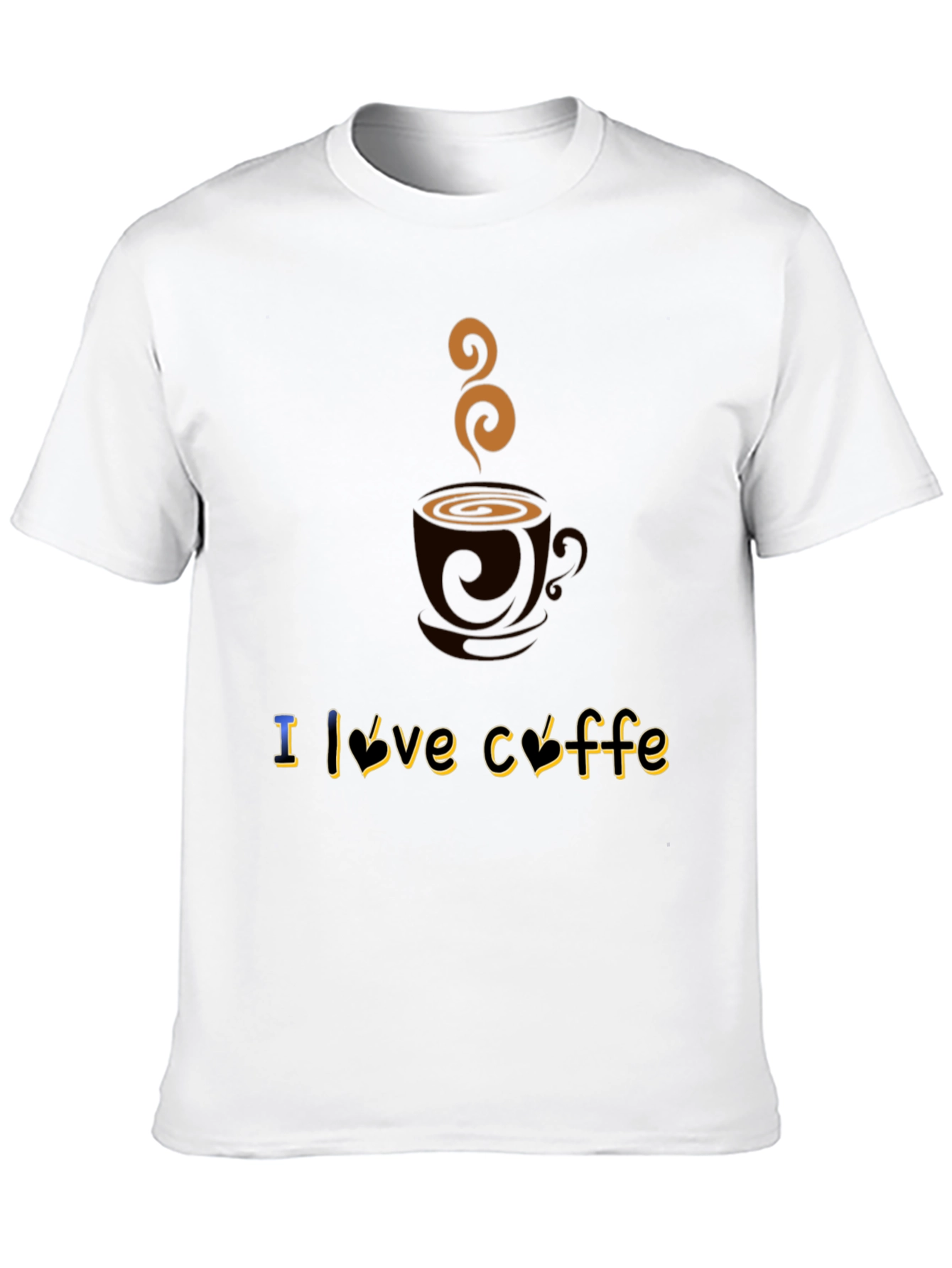 Black I Love Coffee Graphic T-Shirt - Soft Cotton Blend view 10