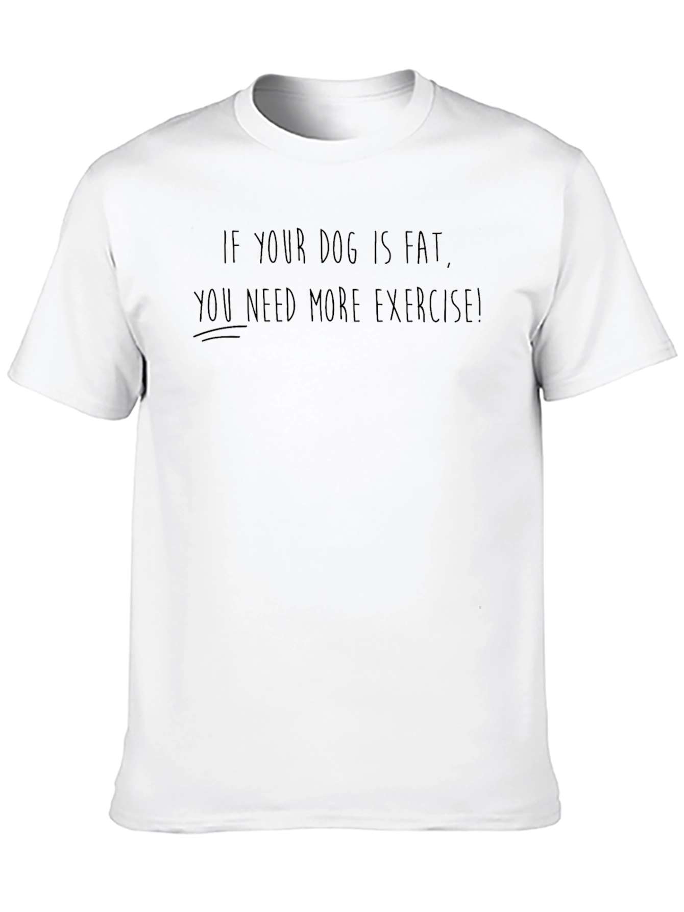 Black Funny Dog Exercise Black T-Shirt view 10