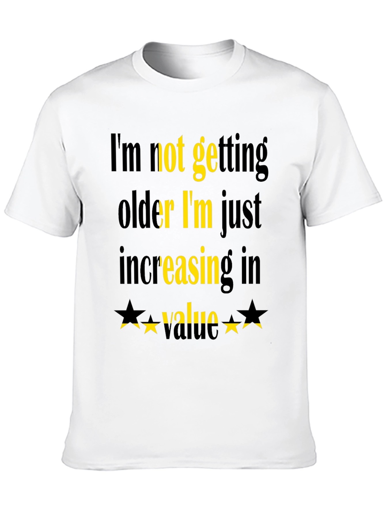 Black Funny Increasing Value Graphic Tee view 10