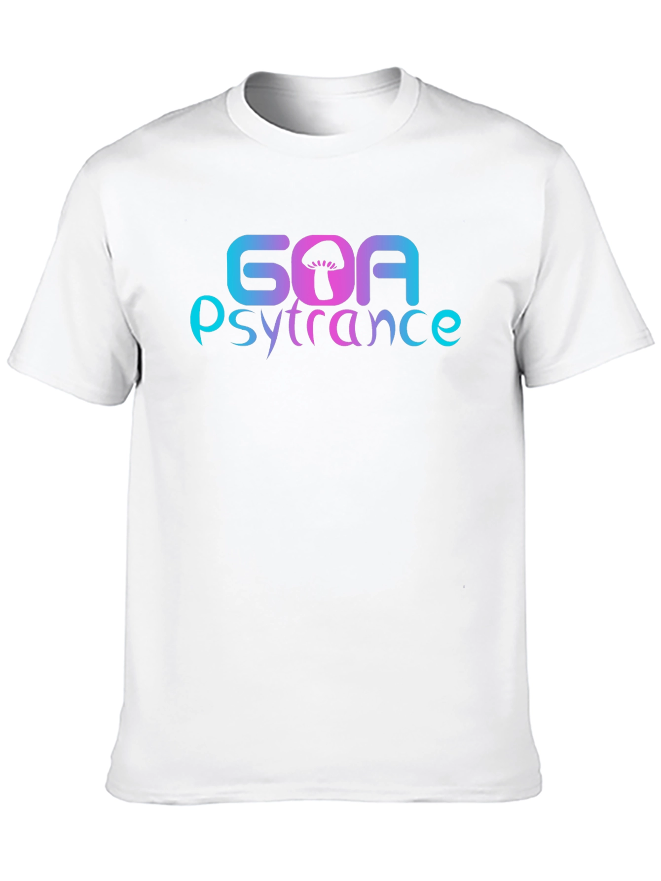 Black Goa Psytrance Mushroom Graphic T-Shirt view 10