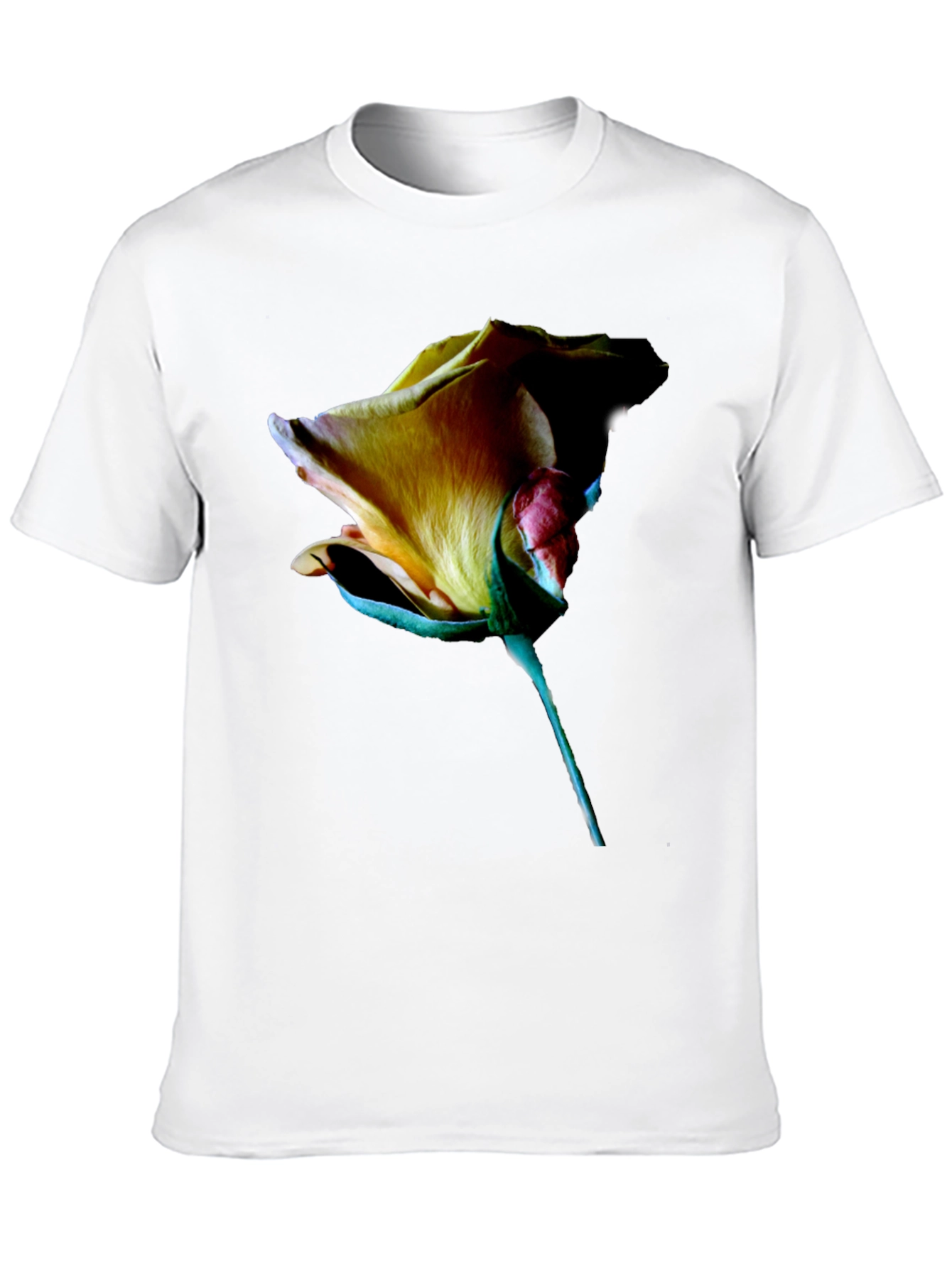 Black Rose Graphic Tee - Elegant Floral Design view 10