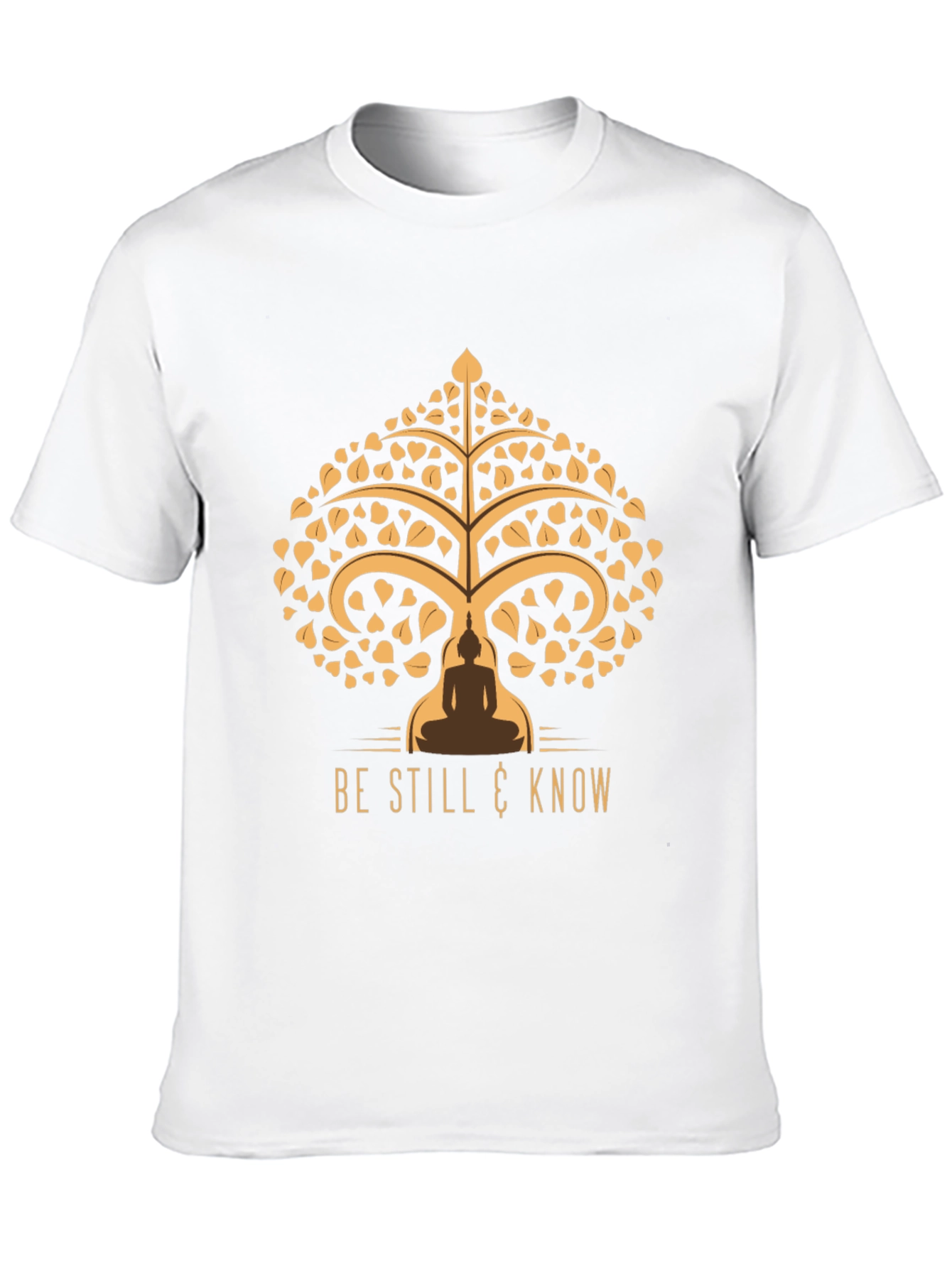 Black Be Still & Know Tee - Spiritual Tree of Life Design view 10