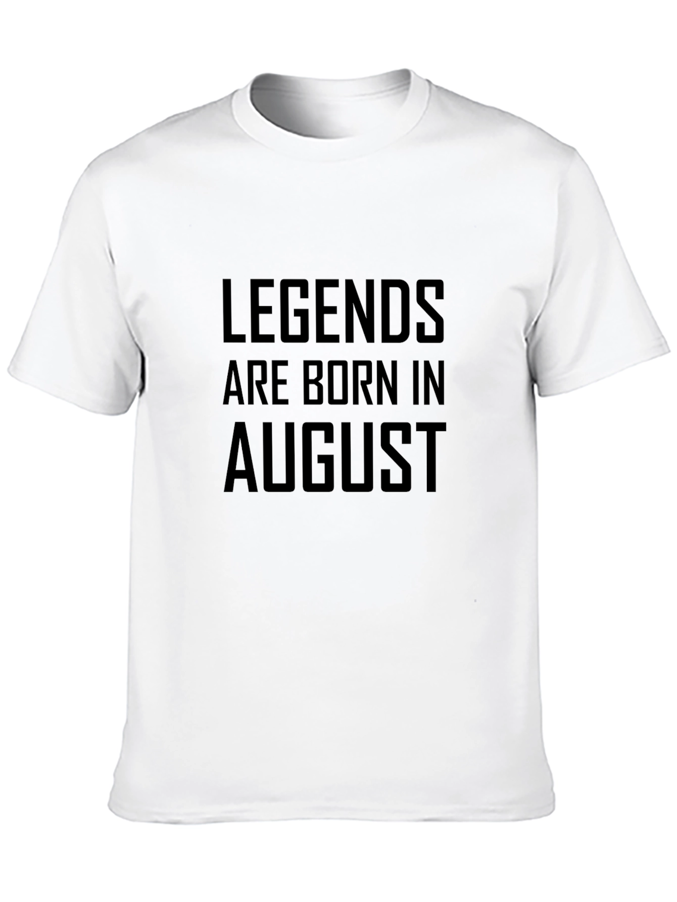 Black Legends Are Born in August - Black T-Shirt view 10