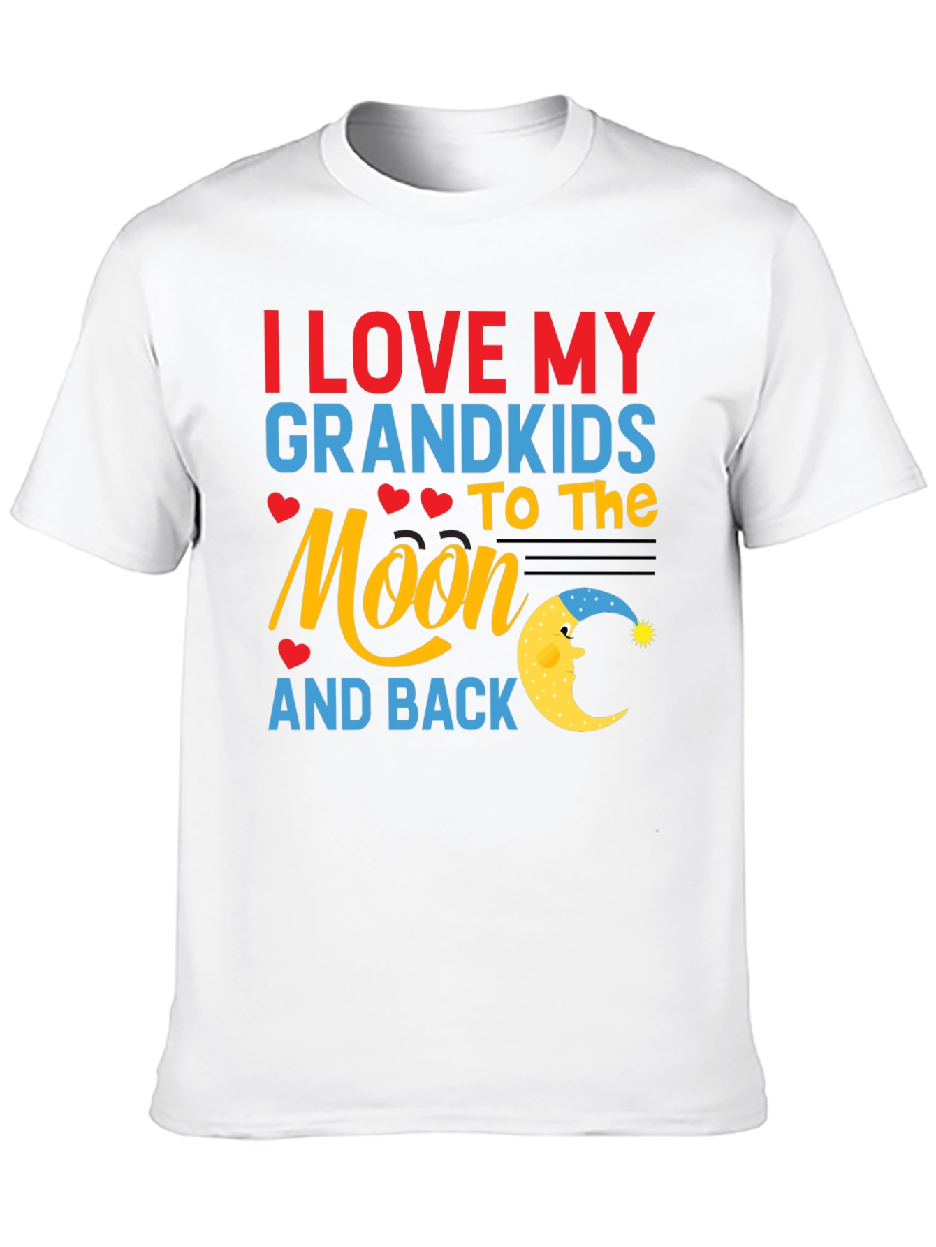 Black I Love My Grandkids to the Moon and Back T-Shirt view 10