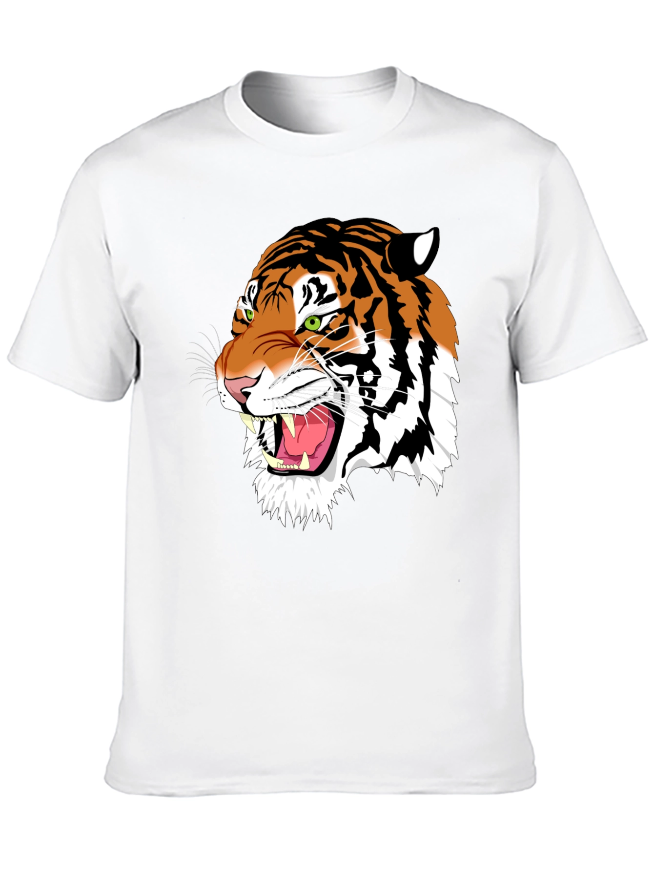 Black Tiger Graphic Black T-Shirt - Animal Print view 10