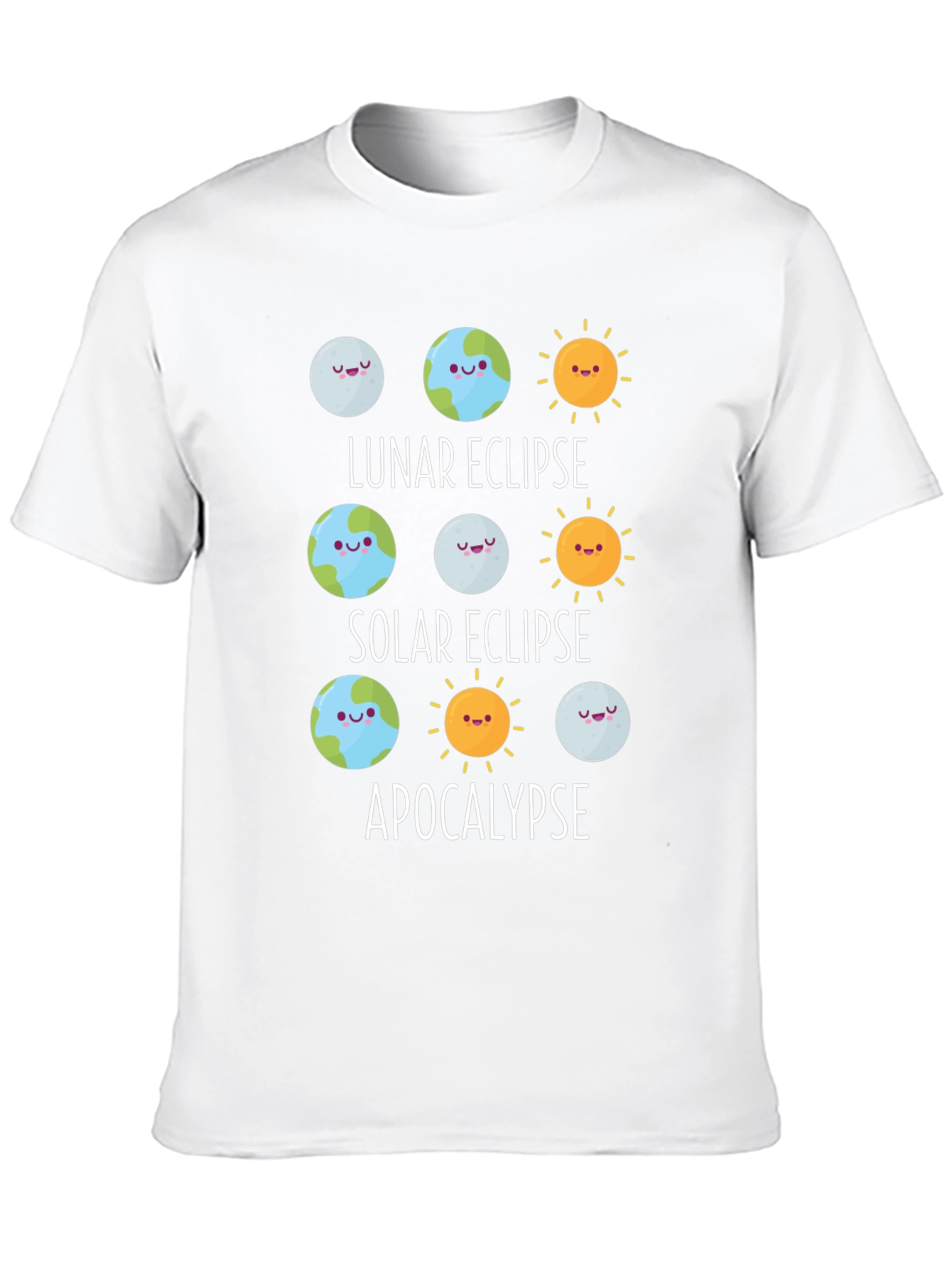Black Eclipse & Apocalypse Graphic T-Shirt - Funny Astronomy Tee view 10