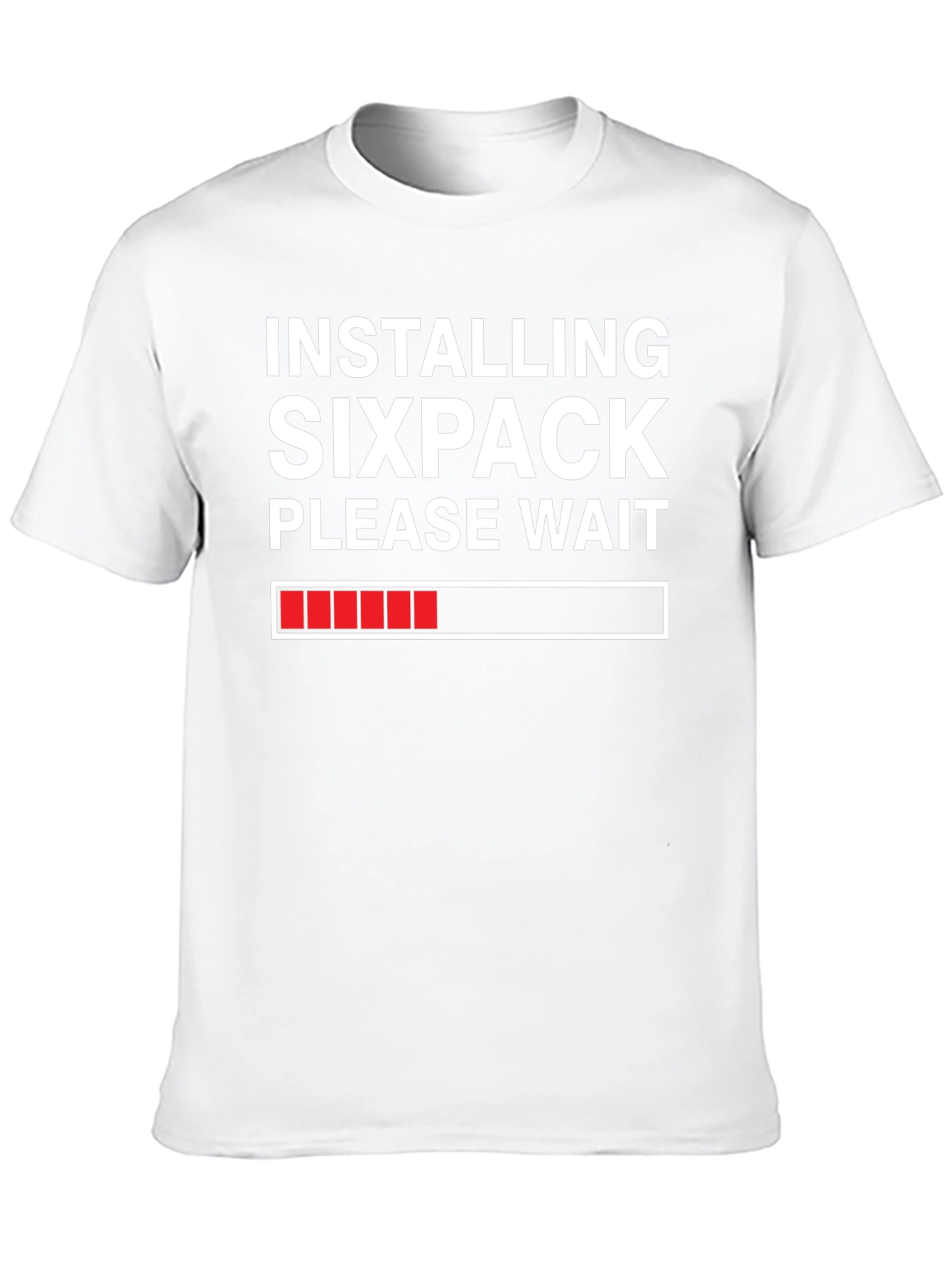 Black Installing Sixpack T-Shirt - Funny Gym Workout Tee view 10