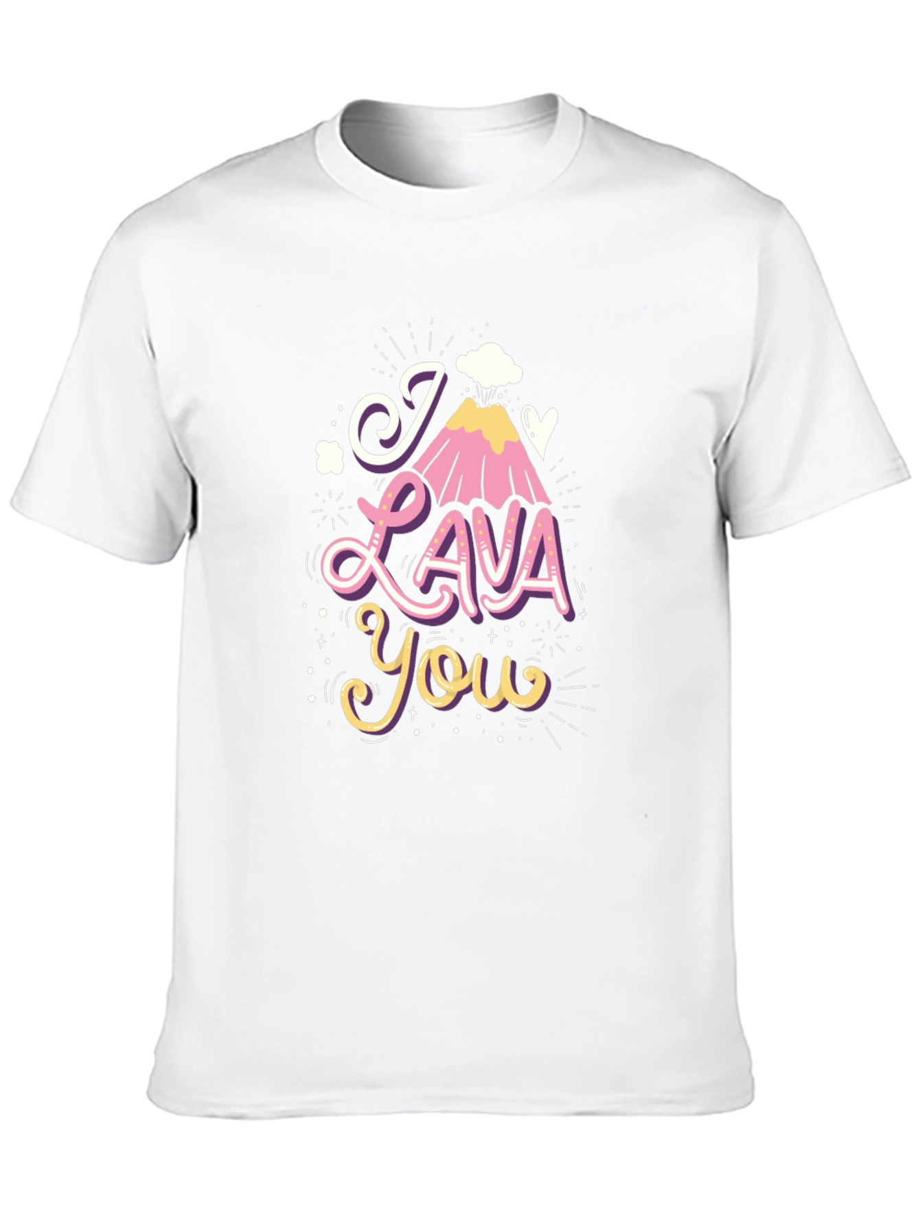 Black I Lava You Graphic Tee - Funny Valentine's Day Shirt view 10
