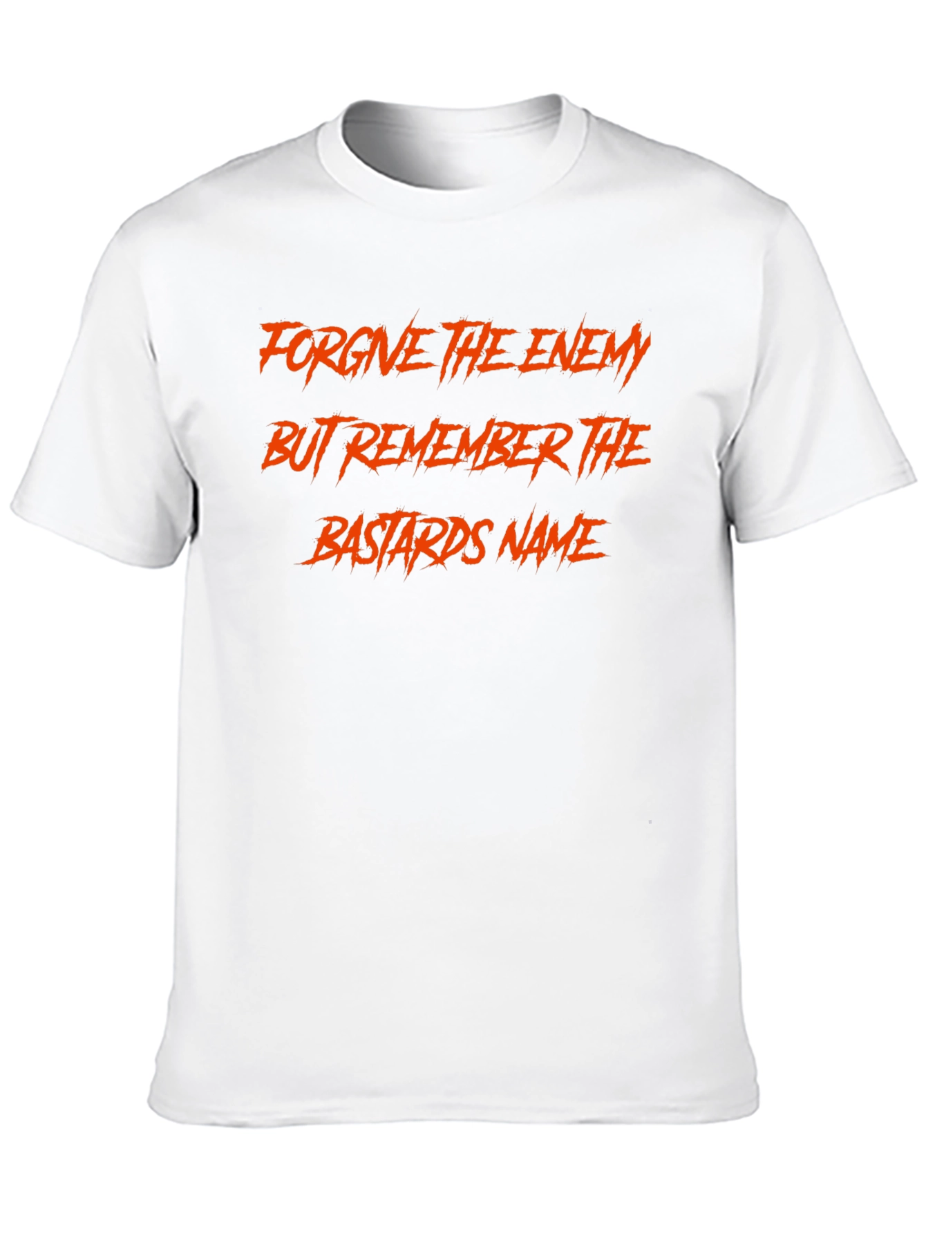 Black Forgive Enemy Remember Name Graphic T-Shirt view 10