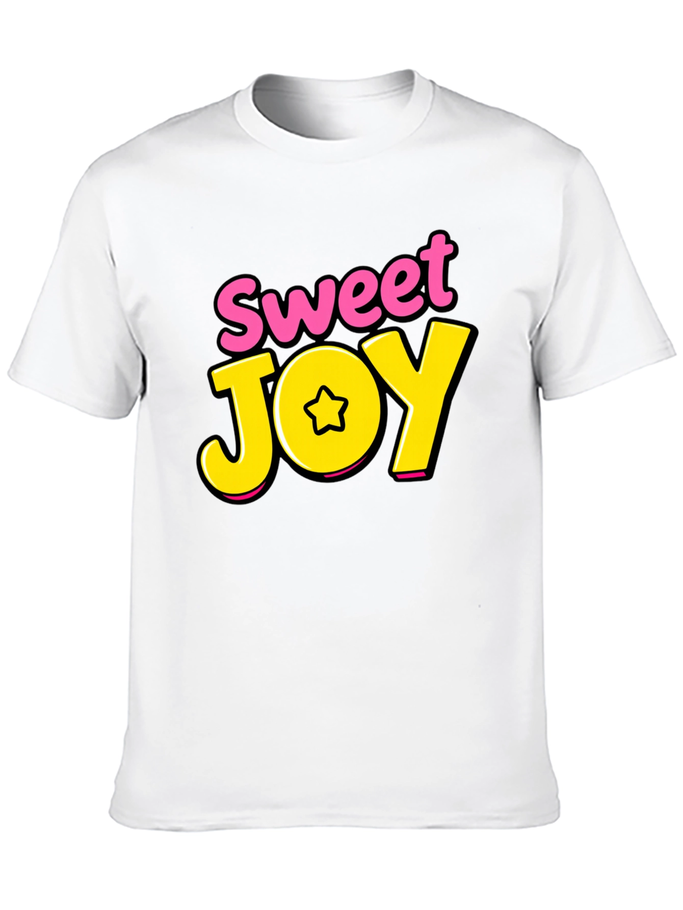 Black Sweet Joy Black Graphic Tee view 10