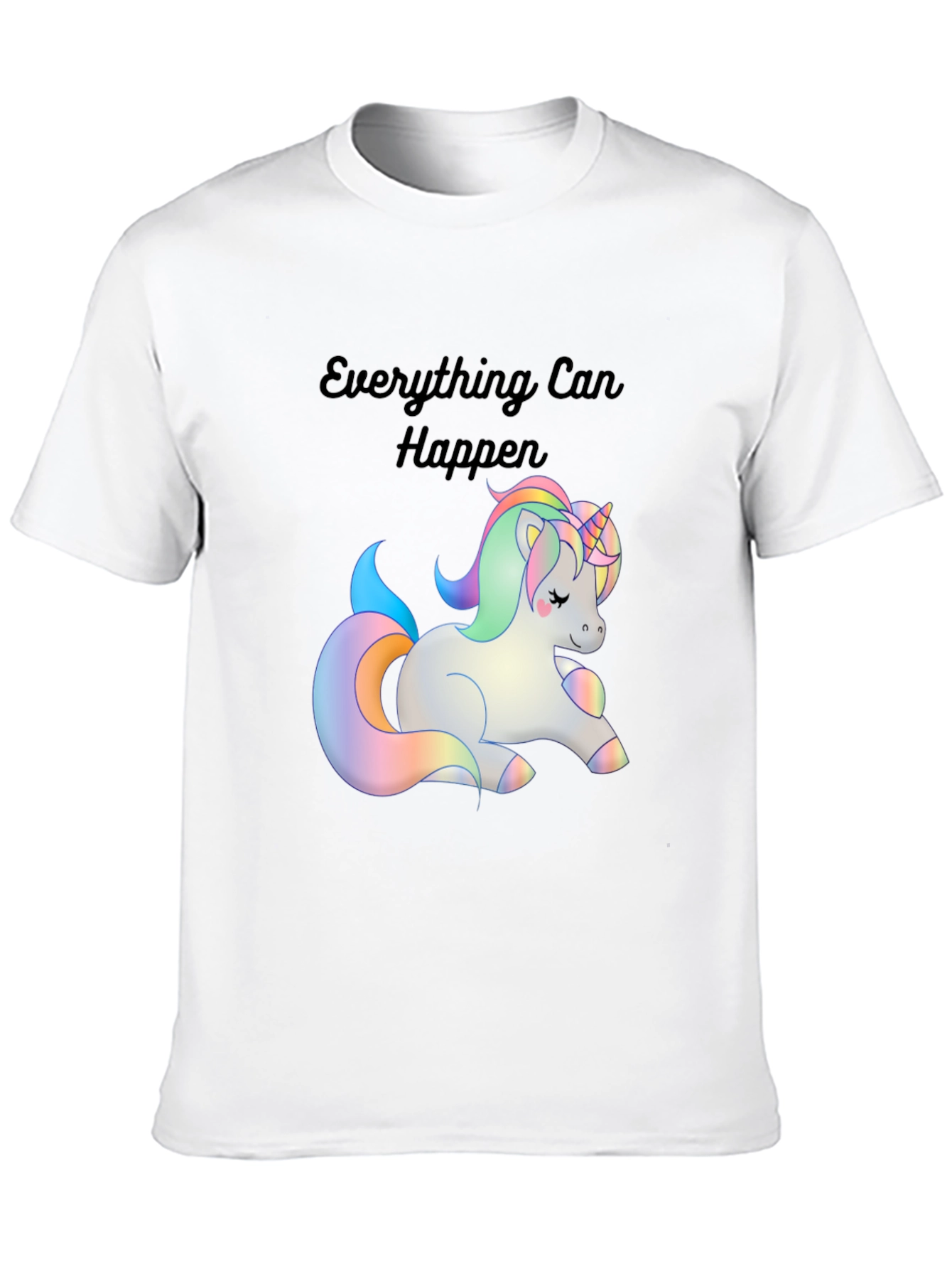 Black Unicorn Magic T-Shirt - Everything Can Happen view 10
