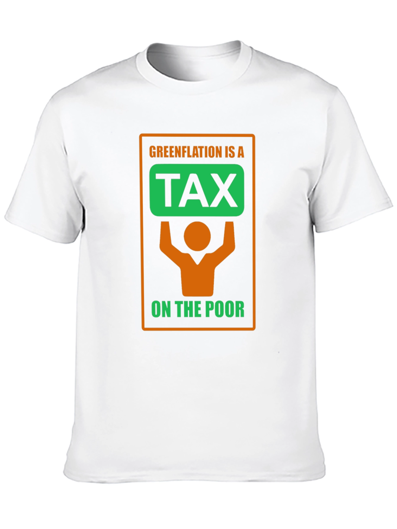 Black Greenflation Tax Awareness Black T-Shirt view 10