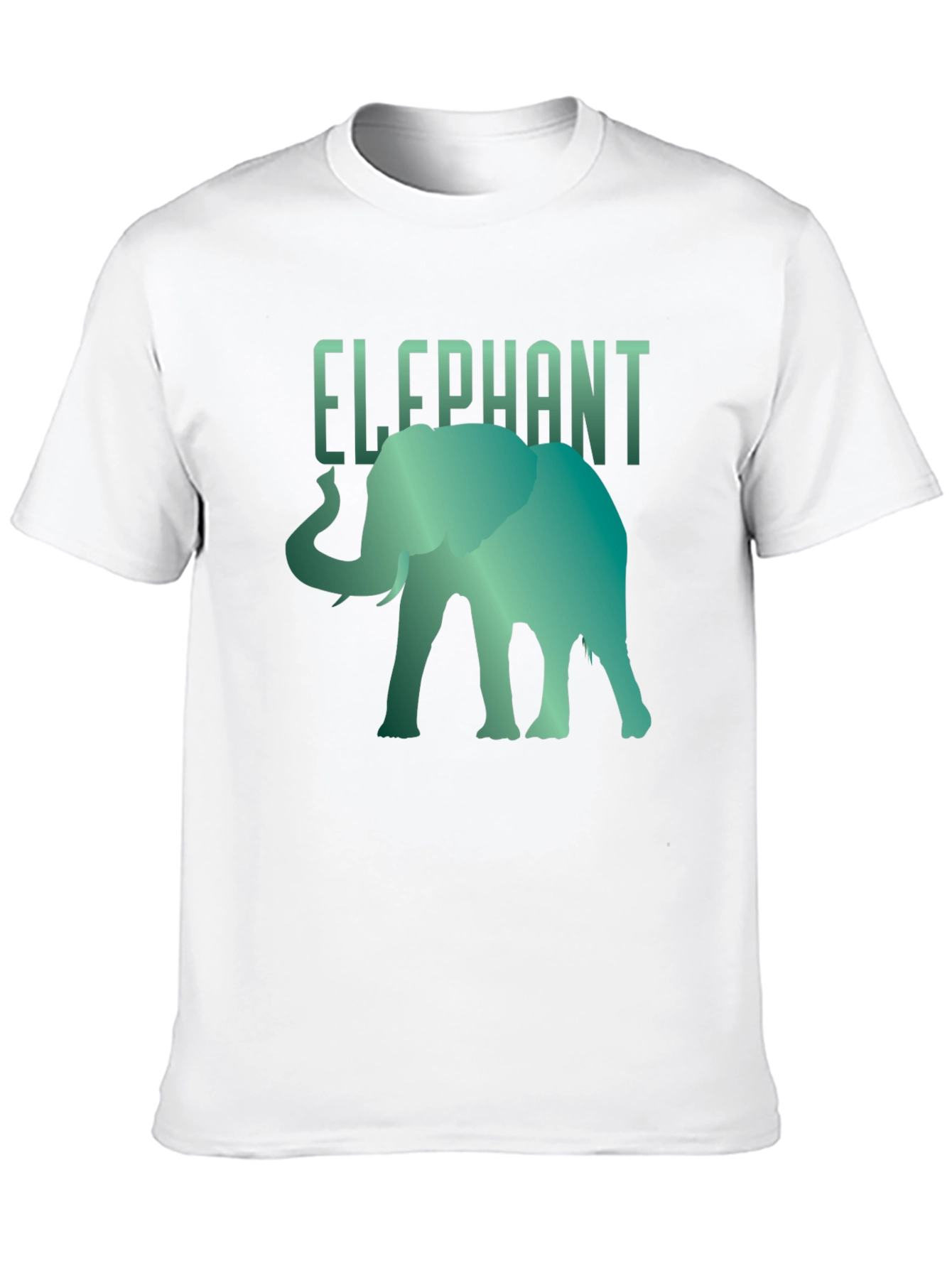 Black Elephant Graphic Tee - Cool Animal Design T-Shirt view 10