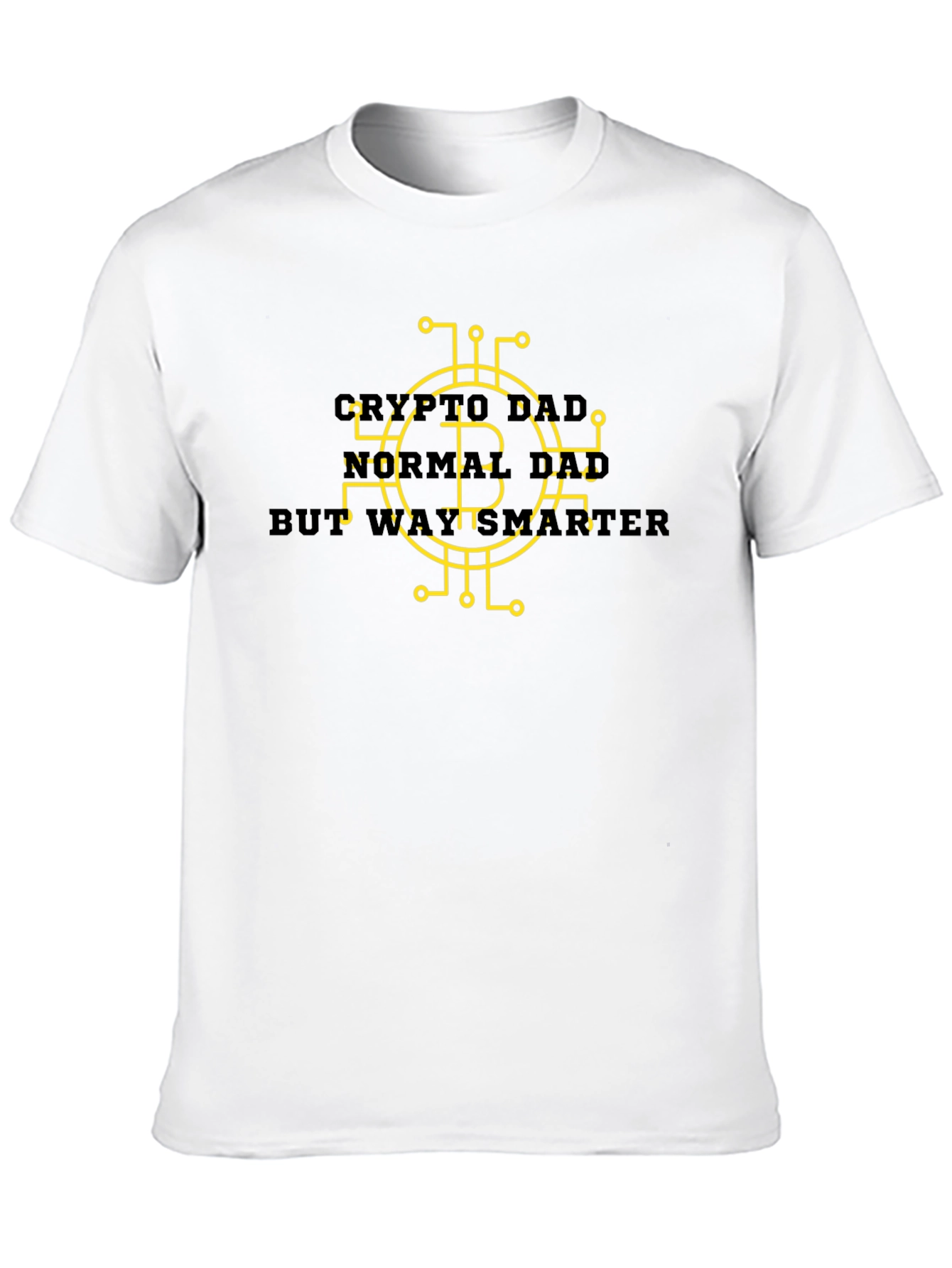 Black Crypto Dad Smarter Black Tee view 10