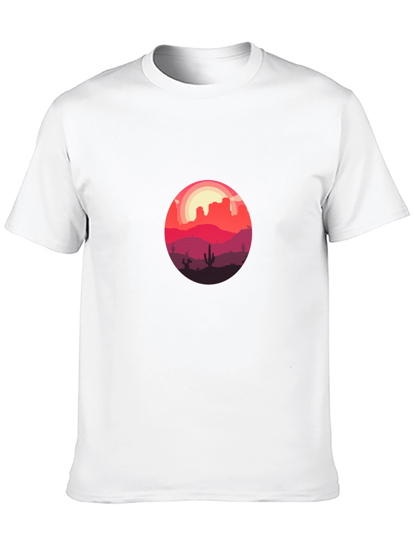Black Desert Sunset Graphic Tee - Soft Cotton Blend view 10