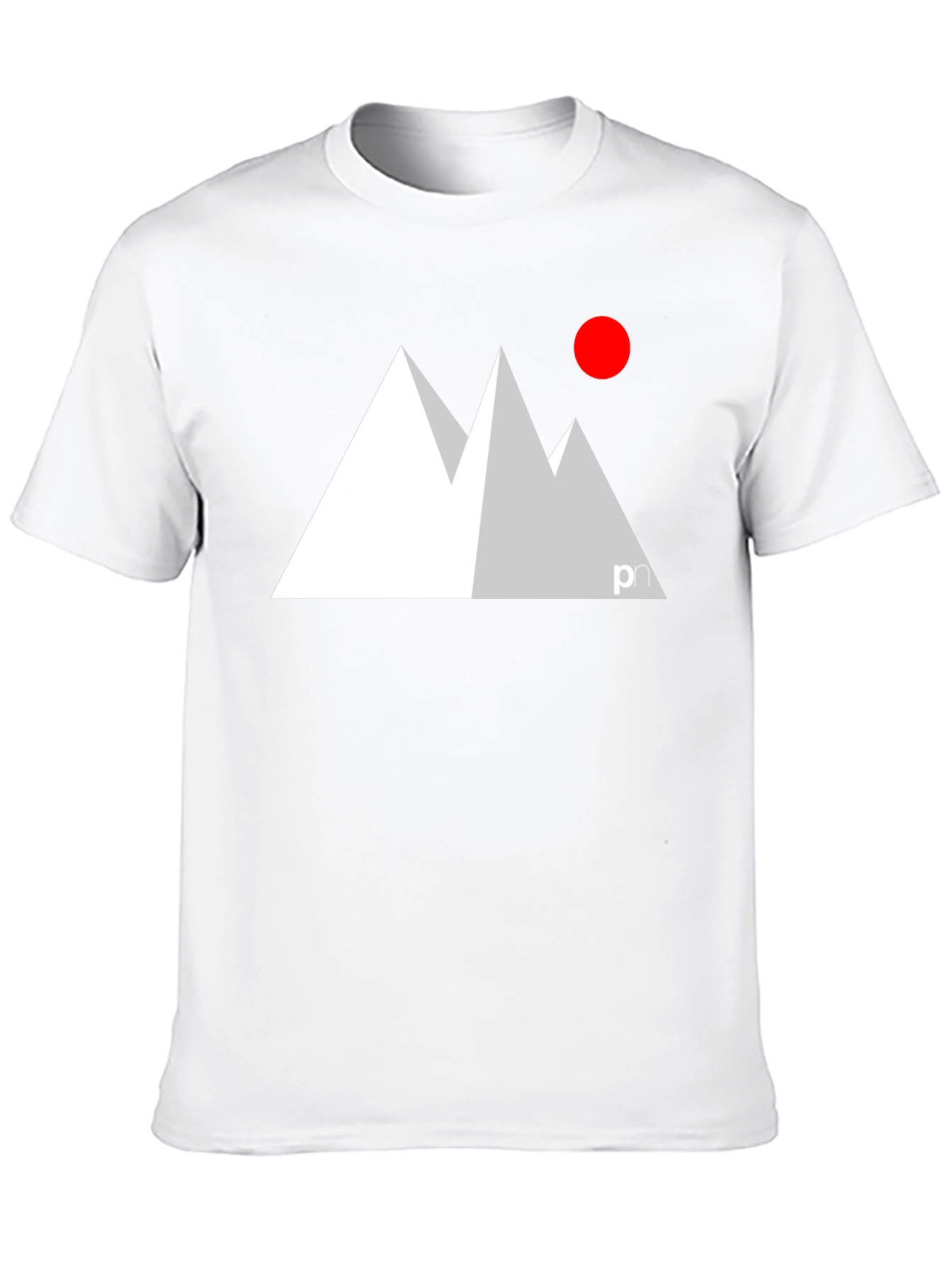 Black Modern Mountain Graphic Tee - Black view 10