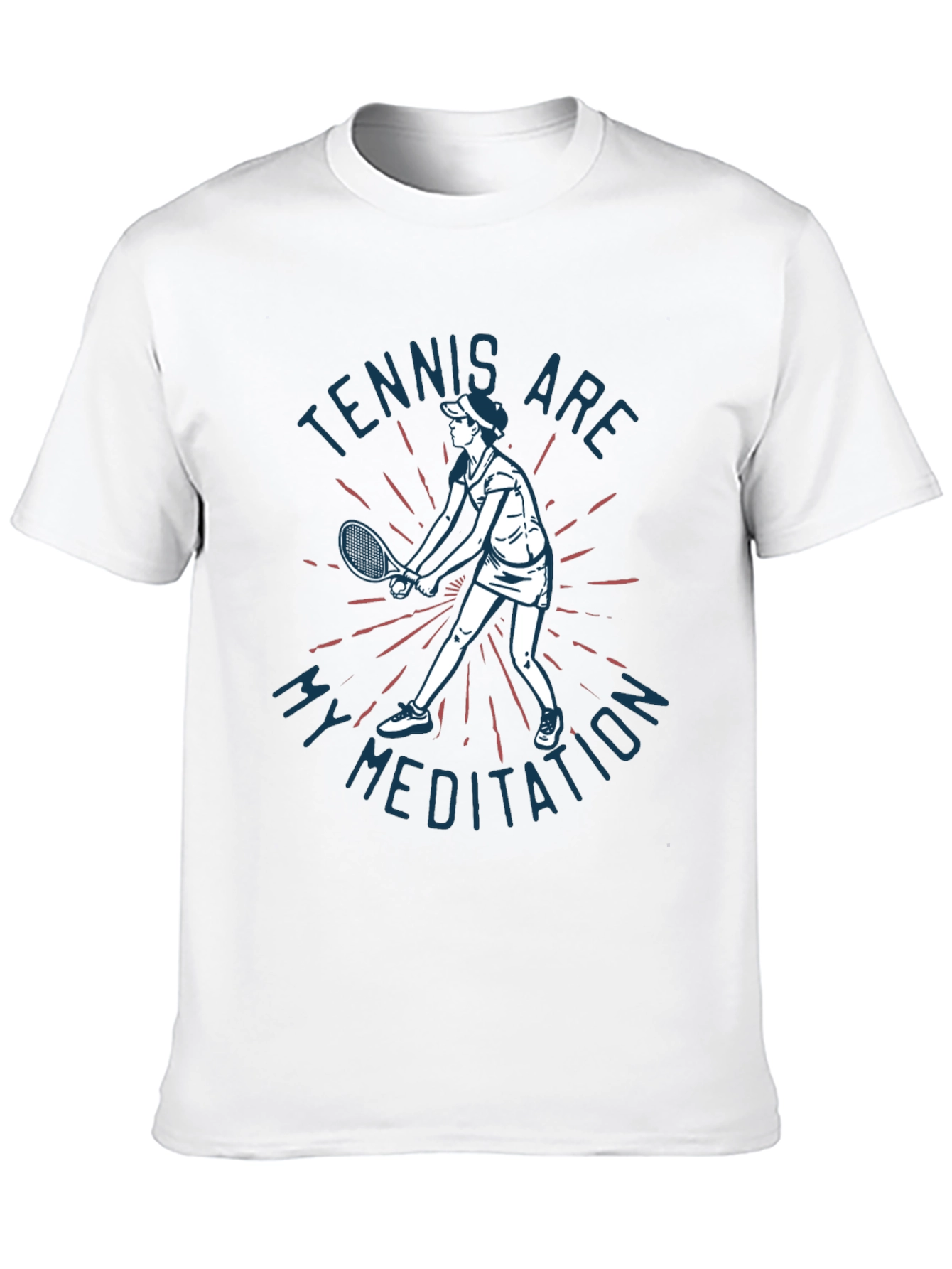 Black Tennis Meditation Graphic Tee - Unisex view 10